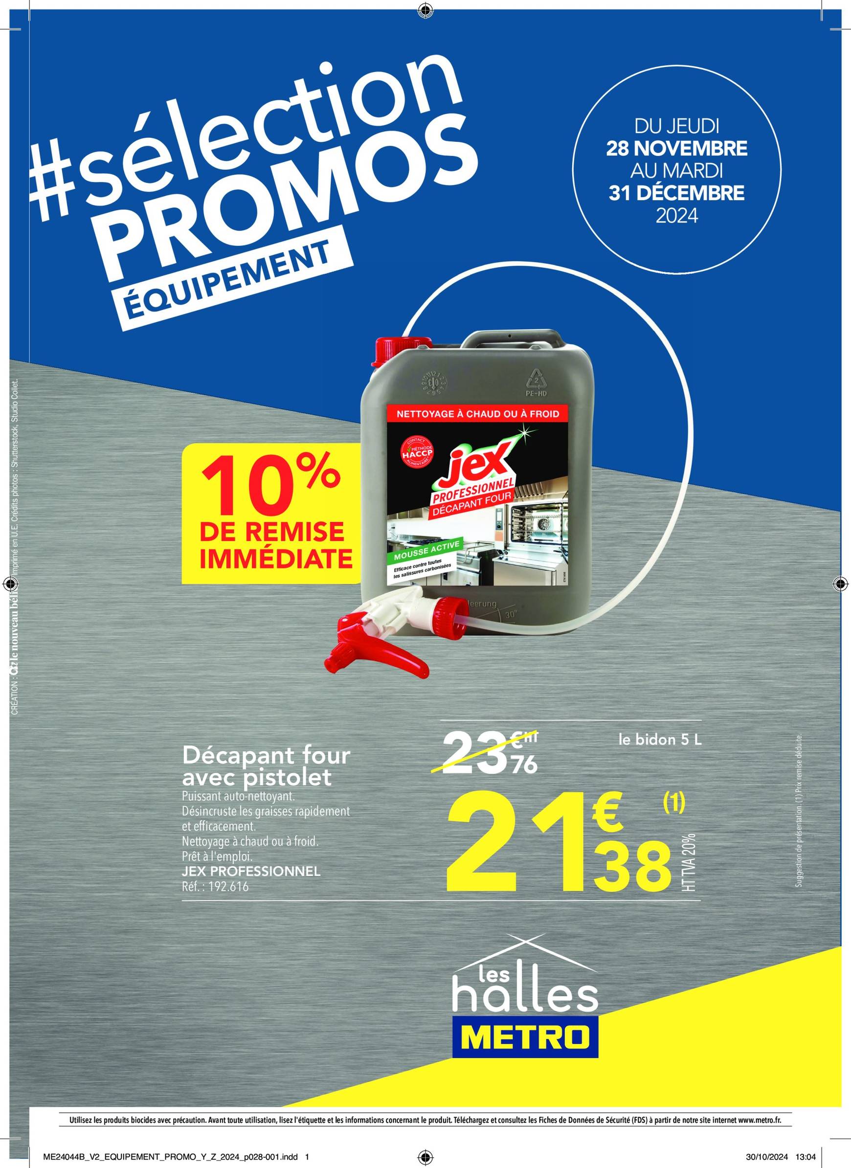 metro - Catalogue Metro - Sélection Promos Equipement valable dès 28/11 - 31/12