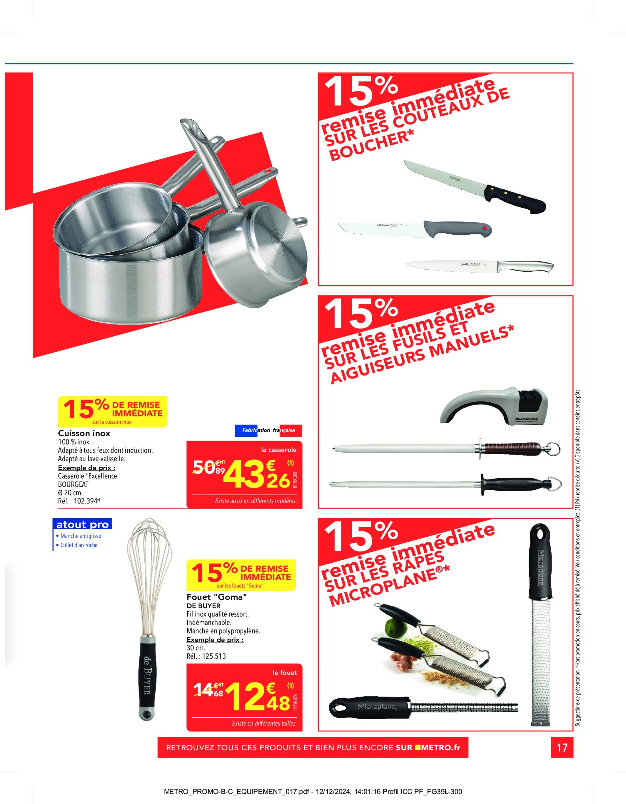 metro - Catalogue Metro - Sélection Promos Equipement valable dès 02/01 - 29/01 - page: 17