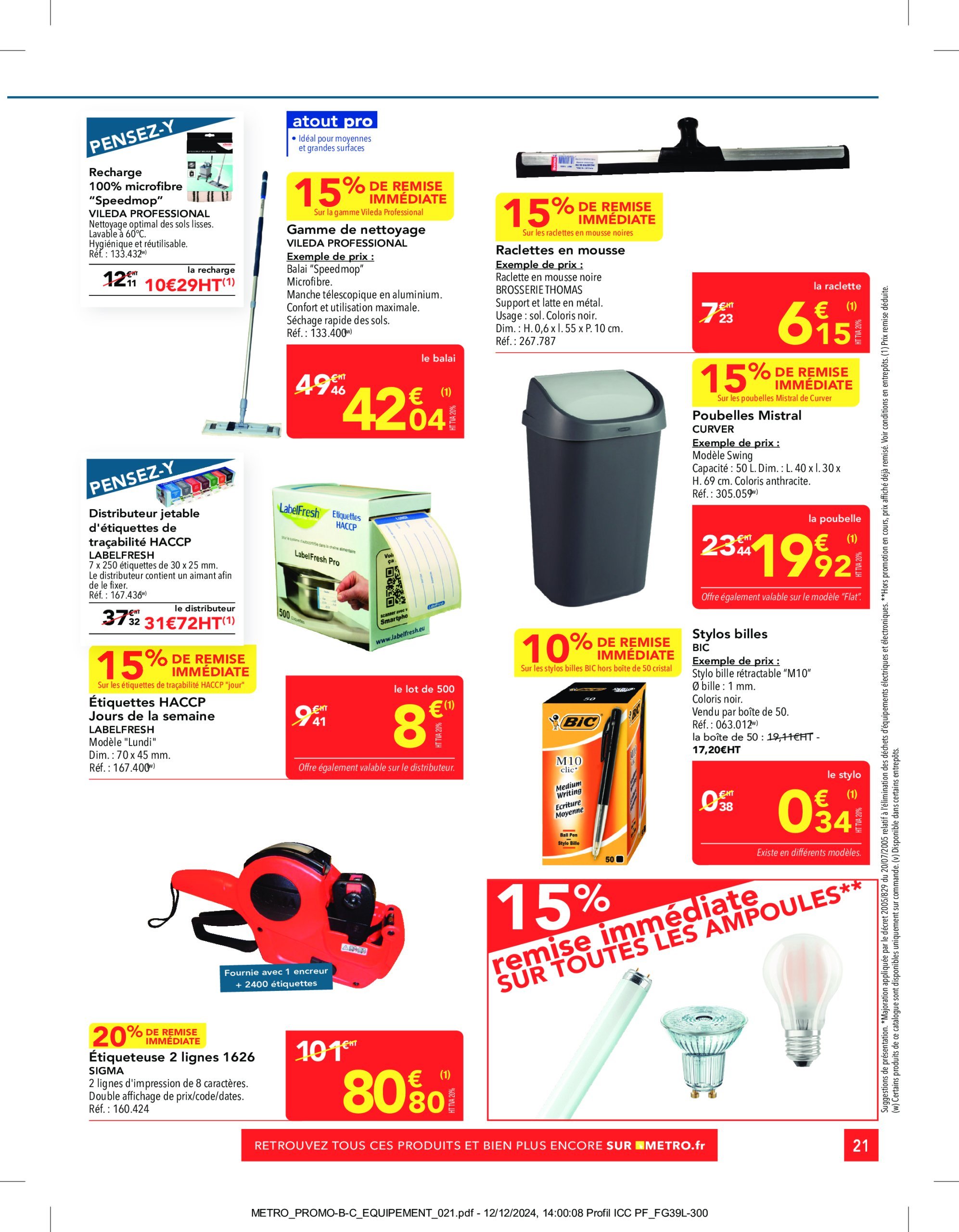 metro - Catalogue Metro - Sélection Promos Equipement valable dès 02/01 - 29/01 - page: 21