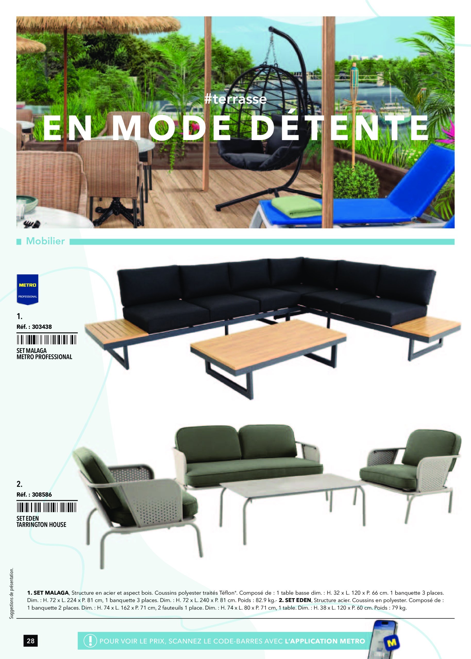 metro - Catalogue Metro - Terrasse valable dès 30/01 - 01/07 - page: 28