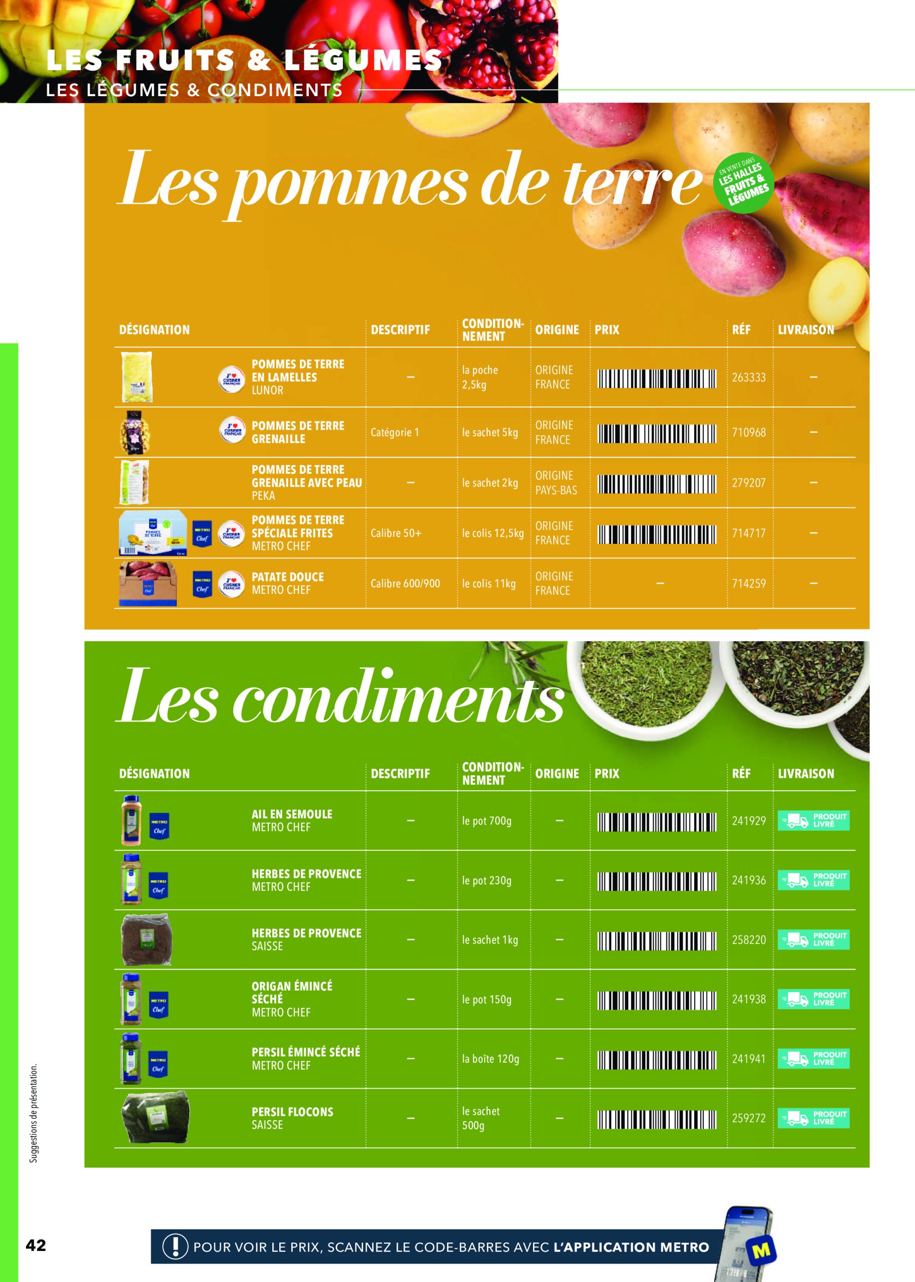 metro - Catalogue Metro valable dès 24/04 - 31/12 - page: 42 metro - Catalogue Metro valable dès 24/04 - 31/12 - page: 42