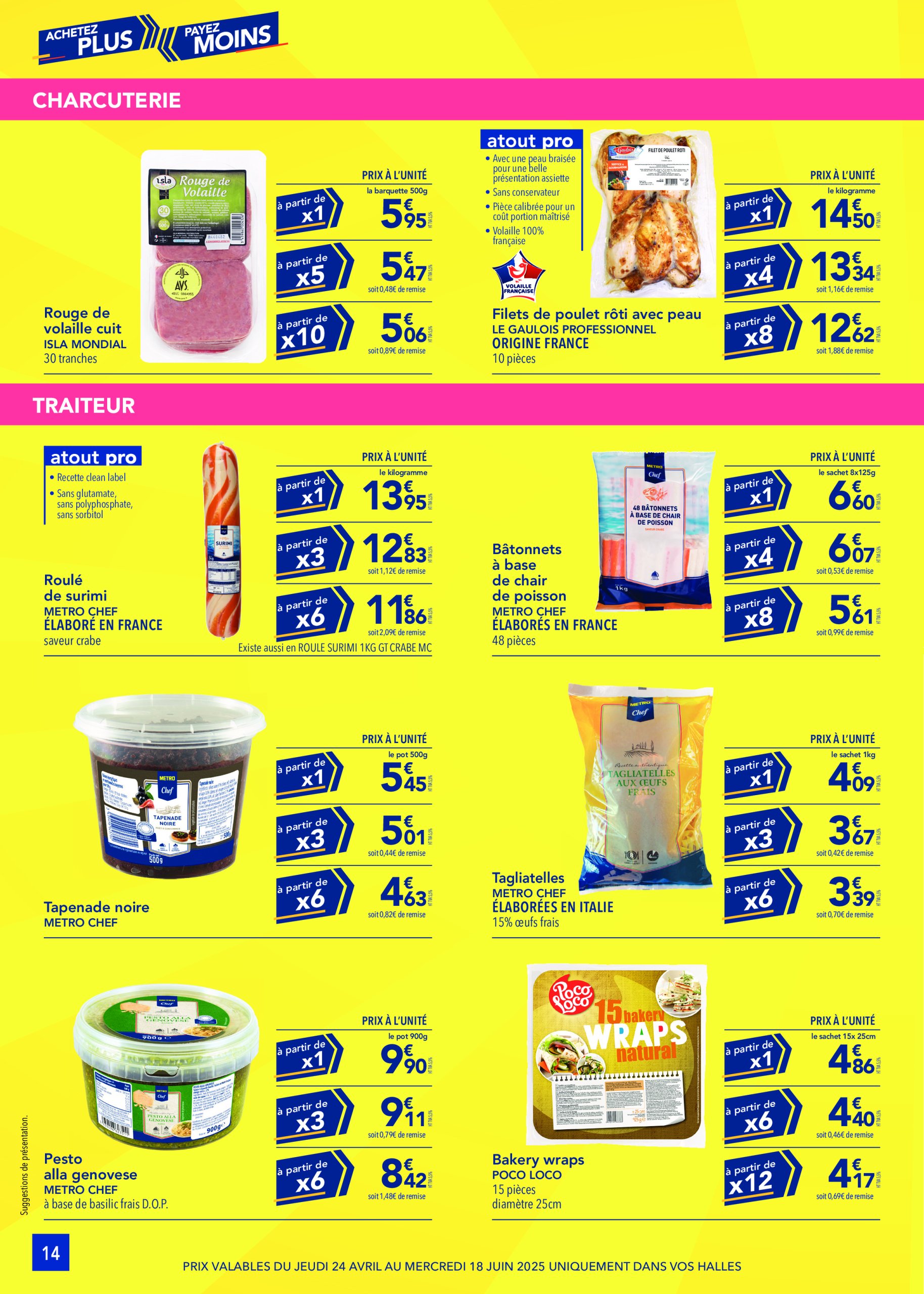 metro - Catalogue Metro - Achetez plus, Payez moins valable dès 24/04 - 18/06 - page: 14