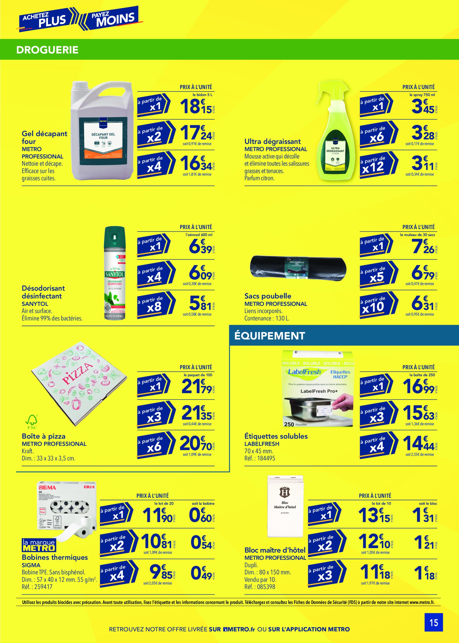 metro - Catalogue Metro - Achetez plus, Payez moins valable dès 24/04 - 18/06 - page: 15