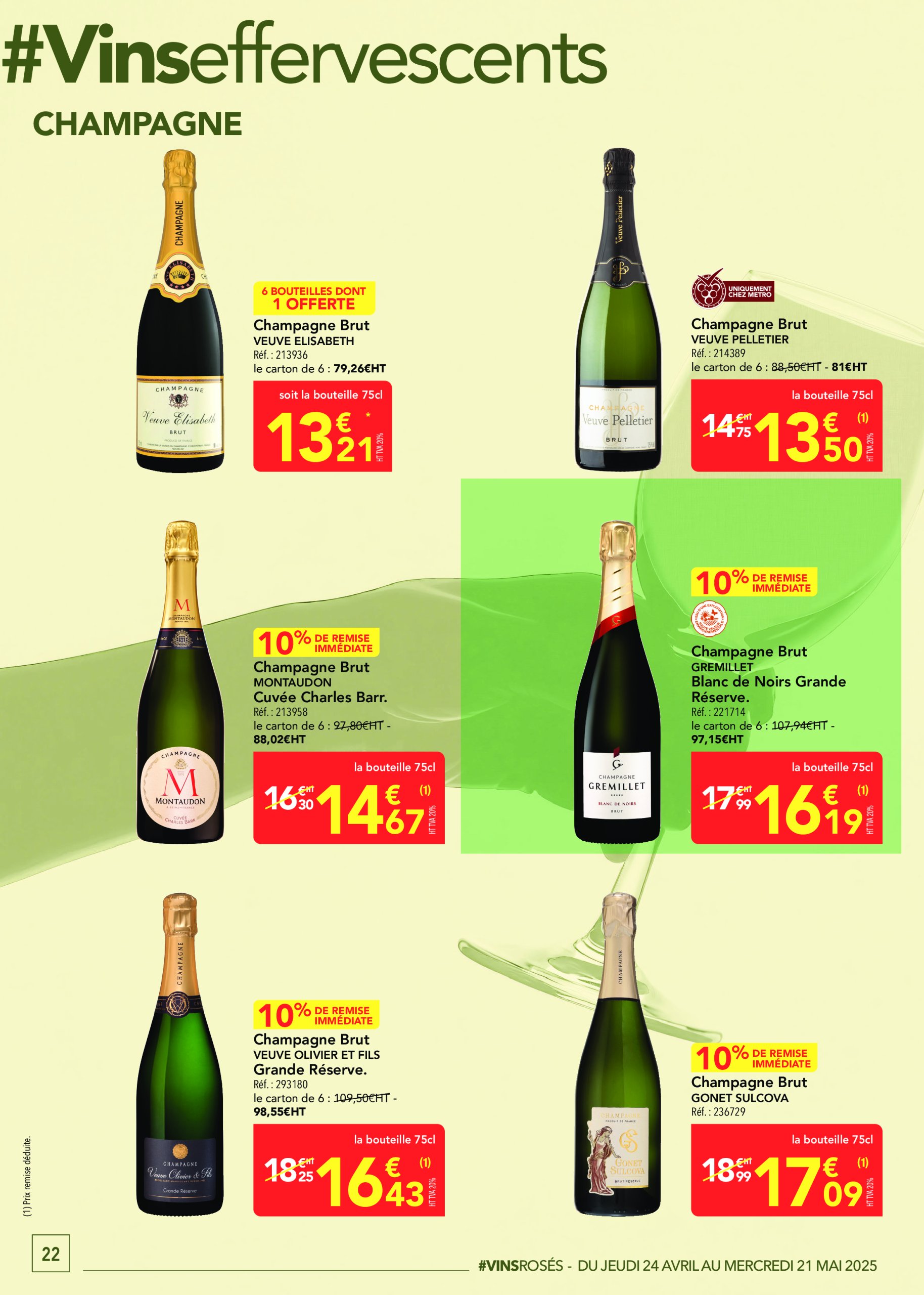 metro - Catalogue Metro - Sélection promos Restauration valable dès 24/04 - 21/05 - page: 22 metro - Catalogue Metro - Sélection promos Restauration valable dès 24/04 - 21/05 - page: 22