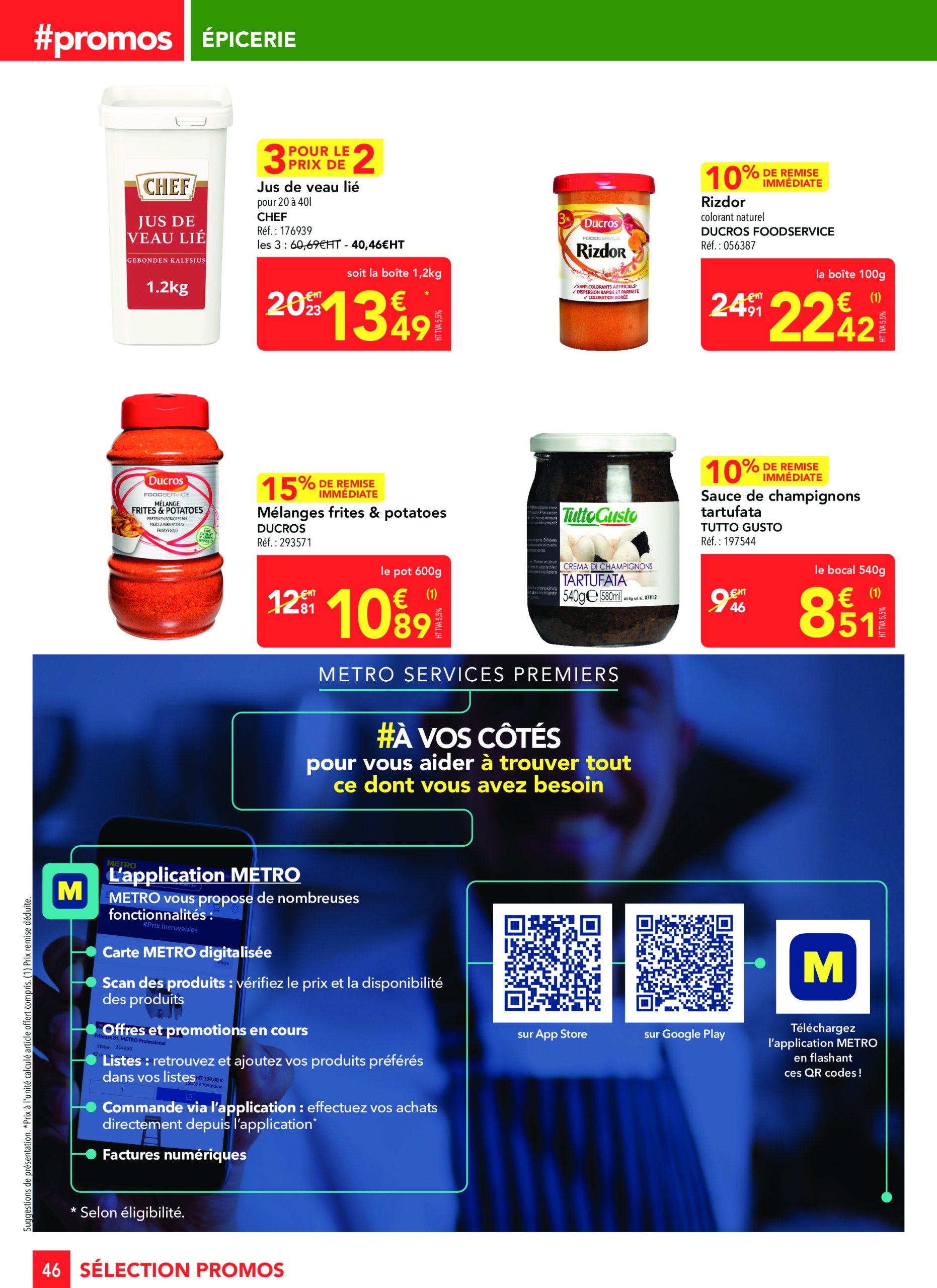 metro - Catalogue Metro - Sélection promos Restauration valable dès 24/04 - 21/05 - page: 46 metro - Catalogue Metro - Sélection promos Restauration valable dès 24/04 - 21/05 - page: 46