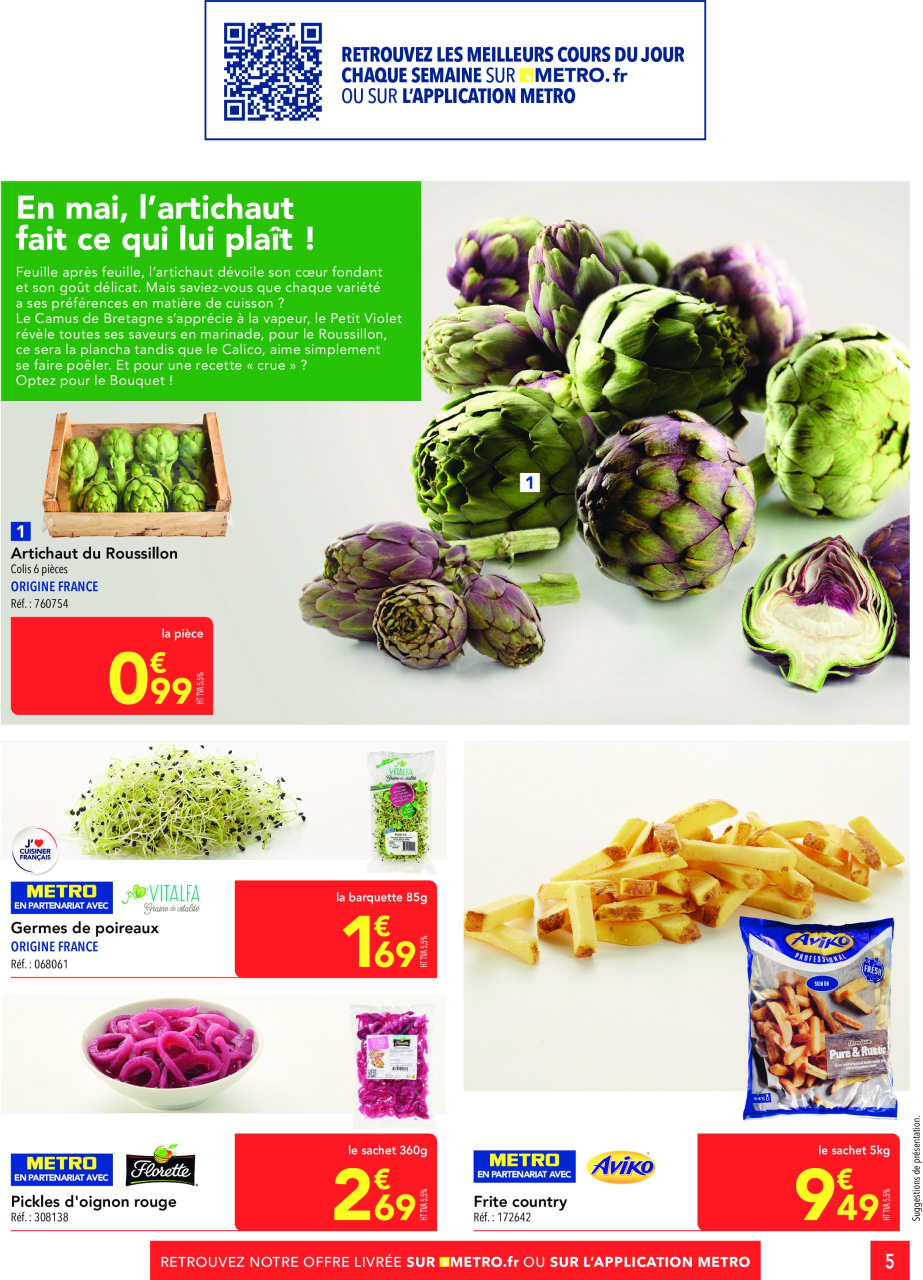 metro - Catalogue Metro - Sélection promos Restauration valable dès 24/04 - 21/05 - page: 5 metro - Catalogue Metro - Sélection promos Restauration valable dès 24/04 - 21/05 - page: 5