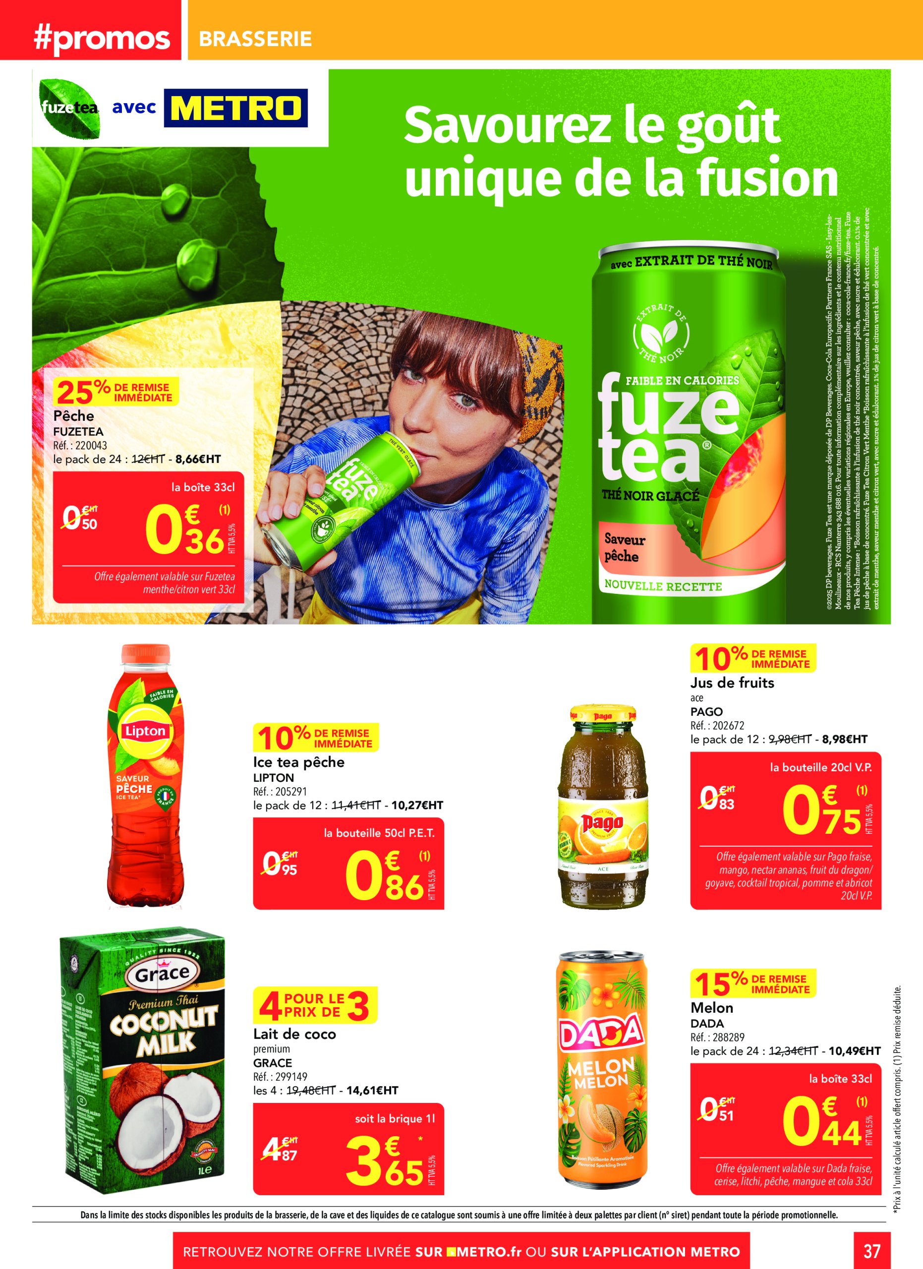 metro - Catalogue Metro - Sélection promos Restauration valable dès 24/04 - 21/05 - page: 37 metro - Catalogue Metro - Sélection promos Restauration valable dès 24/04 - 21/05 - page: 37