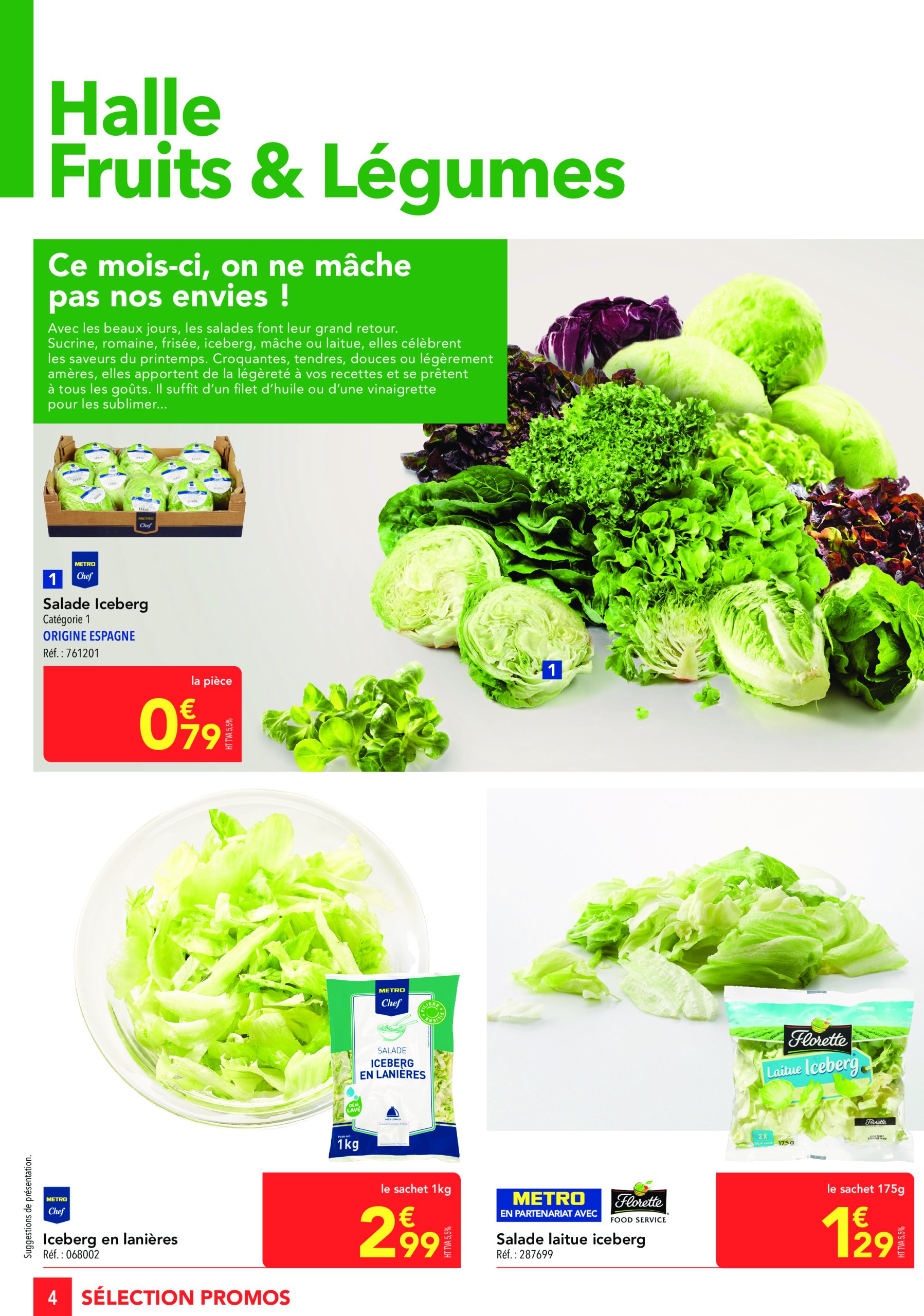 metro - Catalogue Metro - Sélection promos Restauration valable dès 24/04 - 21/05 - page: 4 metro - Catalogue Metro - Sélection promos Restauration valable dès 24/04 - 21/05 - page: 4