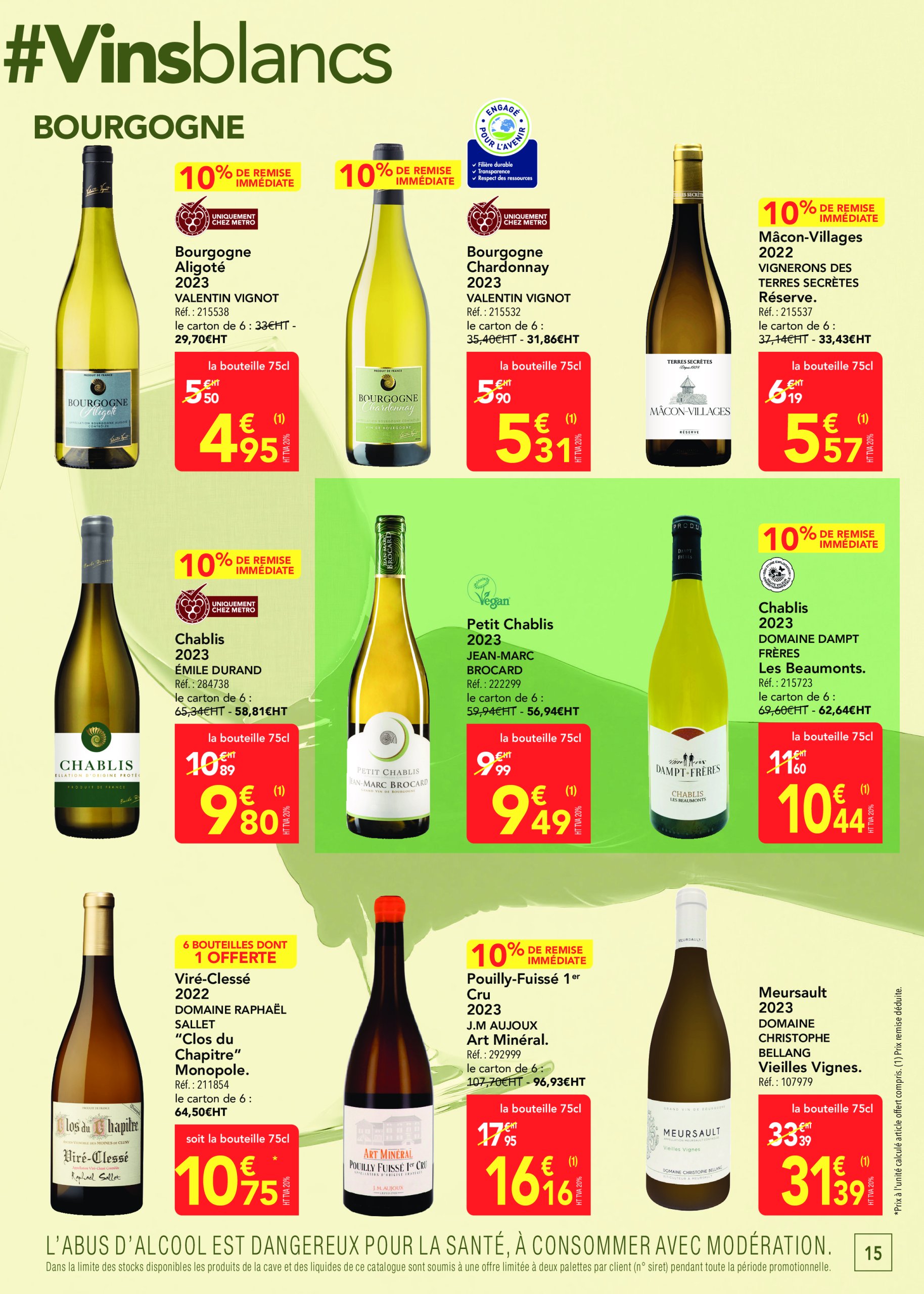 metro - Catalogue Metro - Sélection promos Restauration valable dès 24/04 - 21/05 - page: 15 metro - Catalogue Metro - Sélection promos Restauration valable dès 24/04 - 21/05 - page: 15