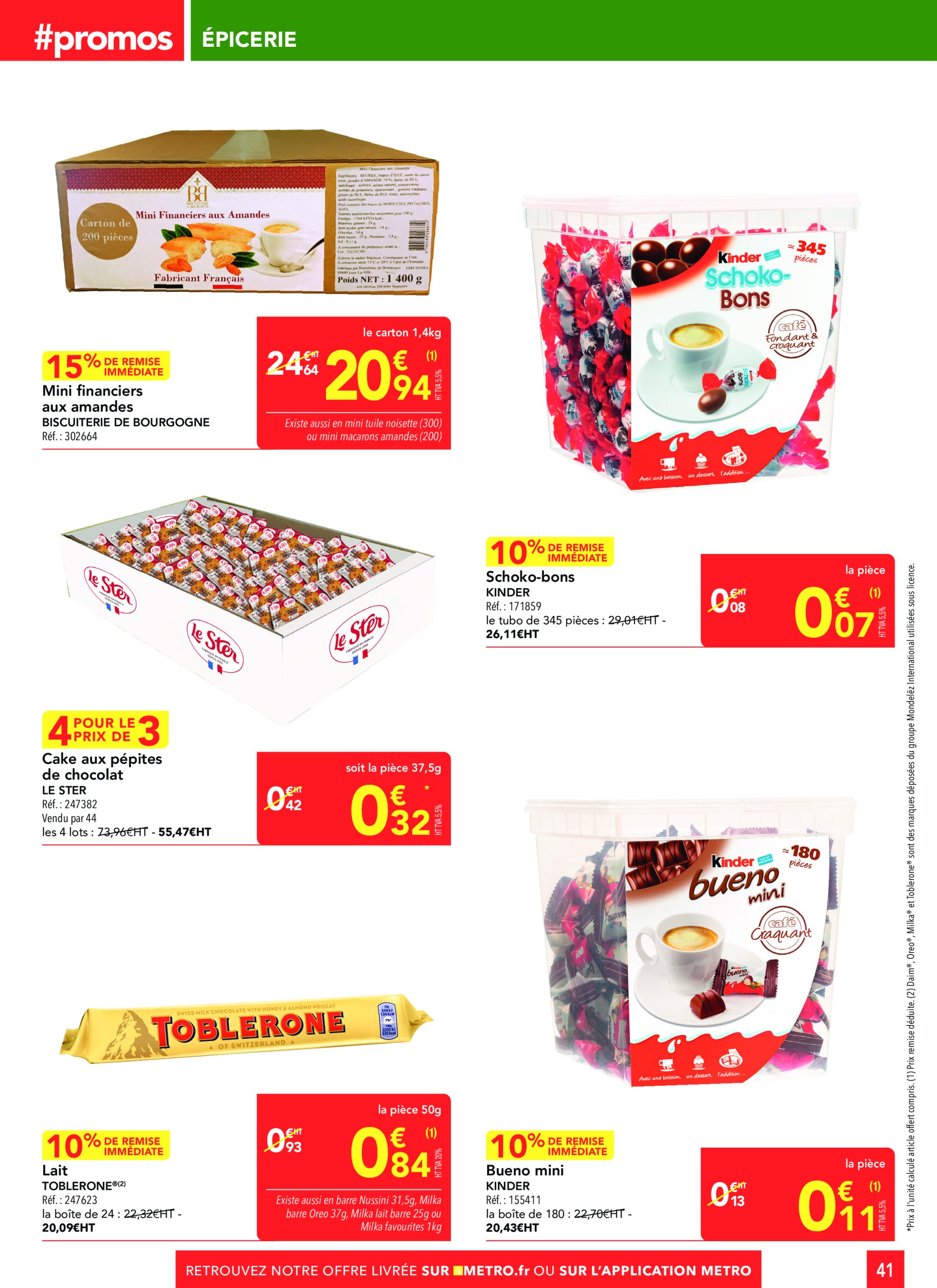 metro - Catalogue Metro - Sélection promos Restauration valable dès 24/04 - 21/05 - page: 41 metro - Catalogue Metro - Sélection promos Restauration valable dès 24/04 - 21/05 - page: 41
