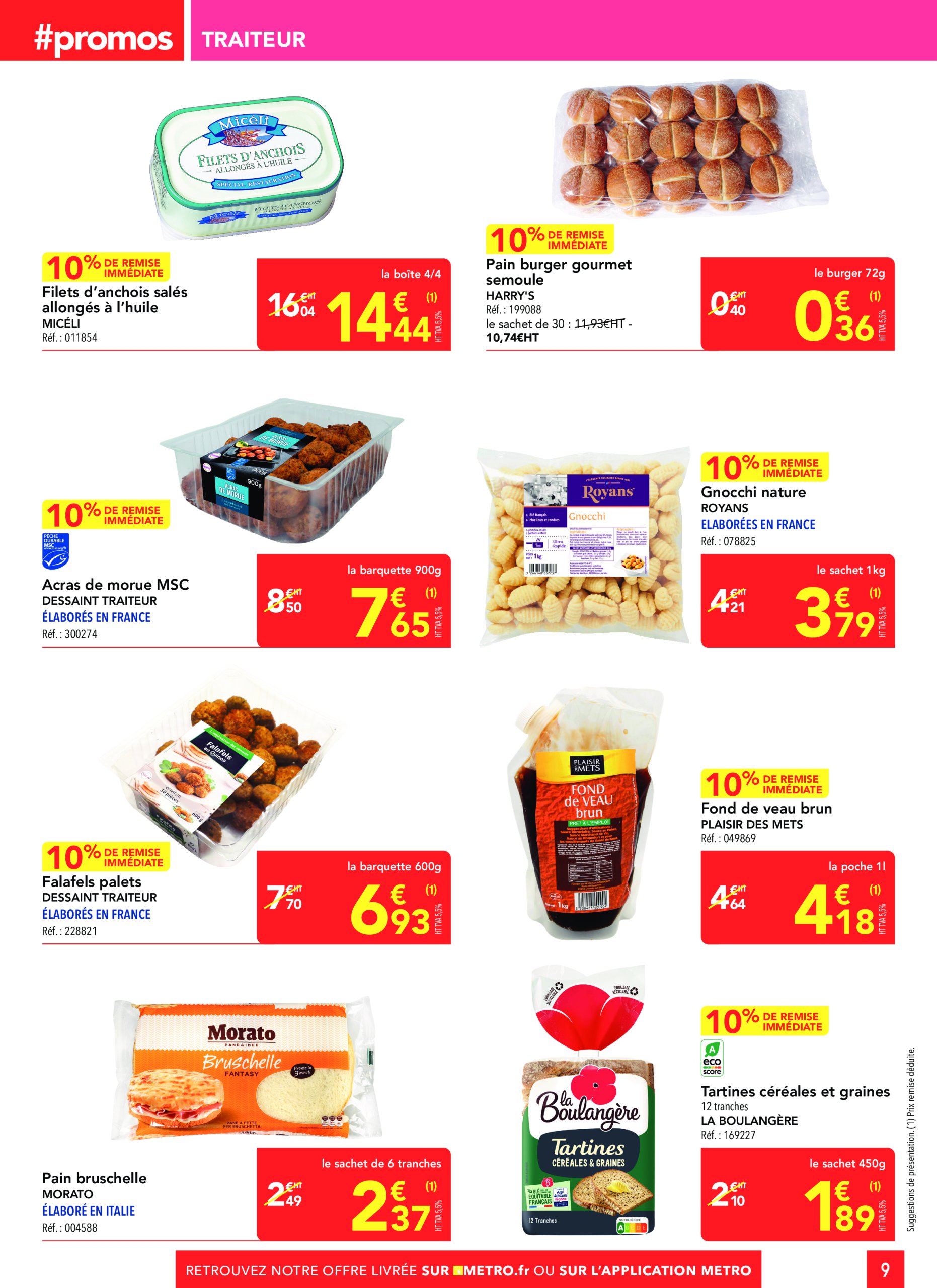 metro - Catalogue Metro - Sélection promos Restauration valable dès 24/04 - 21/05 - page: 9 metro - Catalogue Metro - Sélection promos Restauration valable dès 24/04 - 21/05 - page: 9