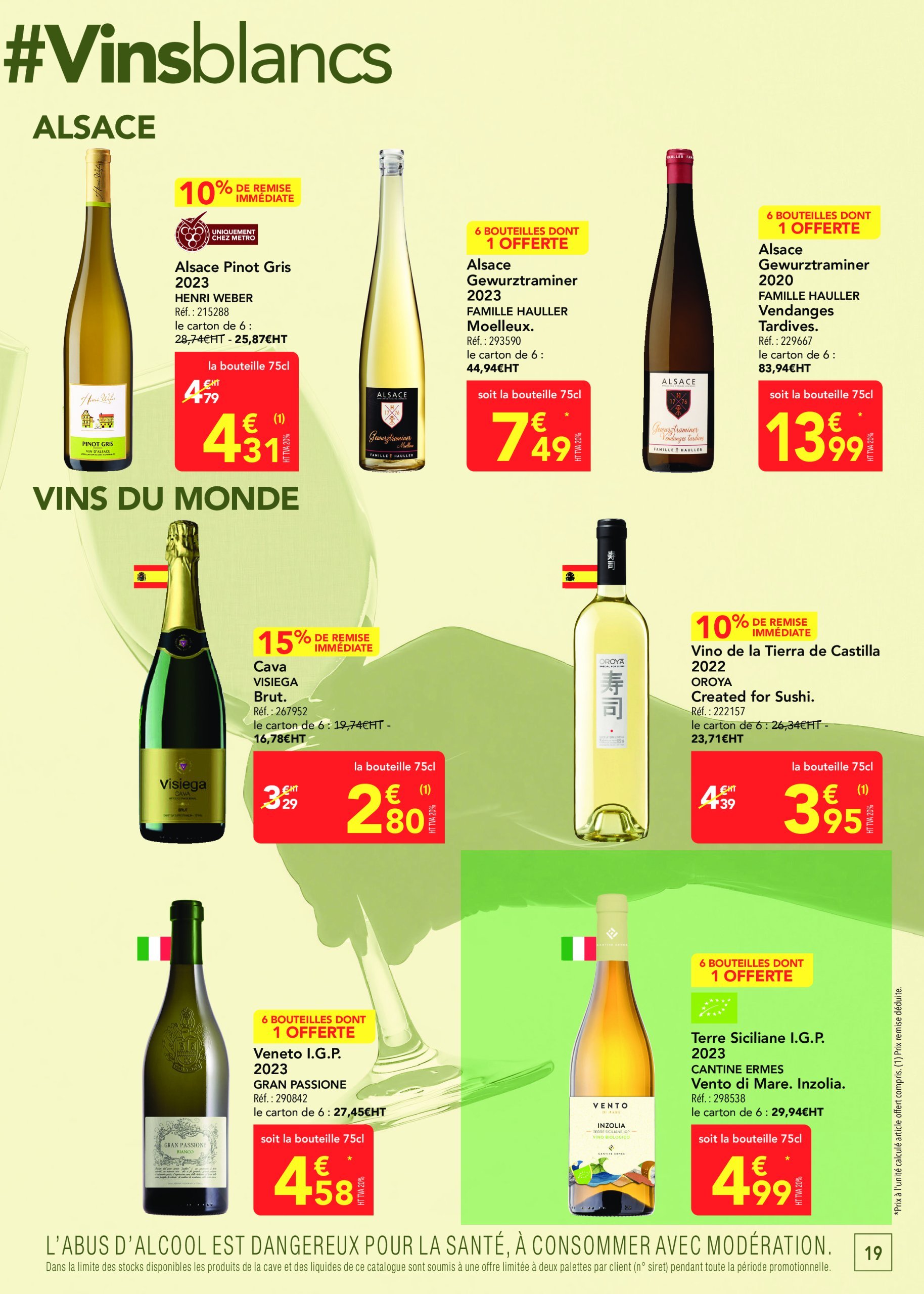 metro - Catalogue Metro - Sélection promos Restauration valable dès 24/04 - 21/05 - page: 19 metro - Catalogue Metro - Sélection promos Restauration valable dès 24/04 - 21/05 - page: 19