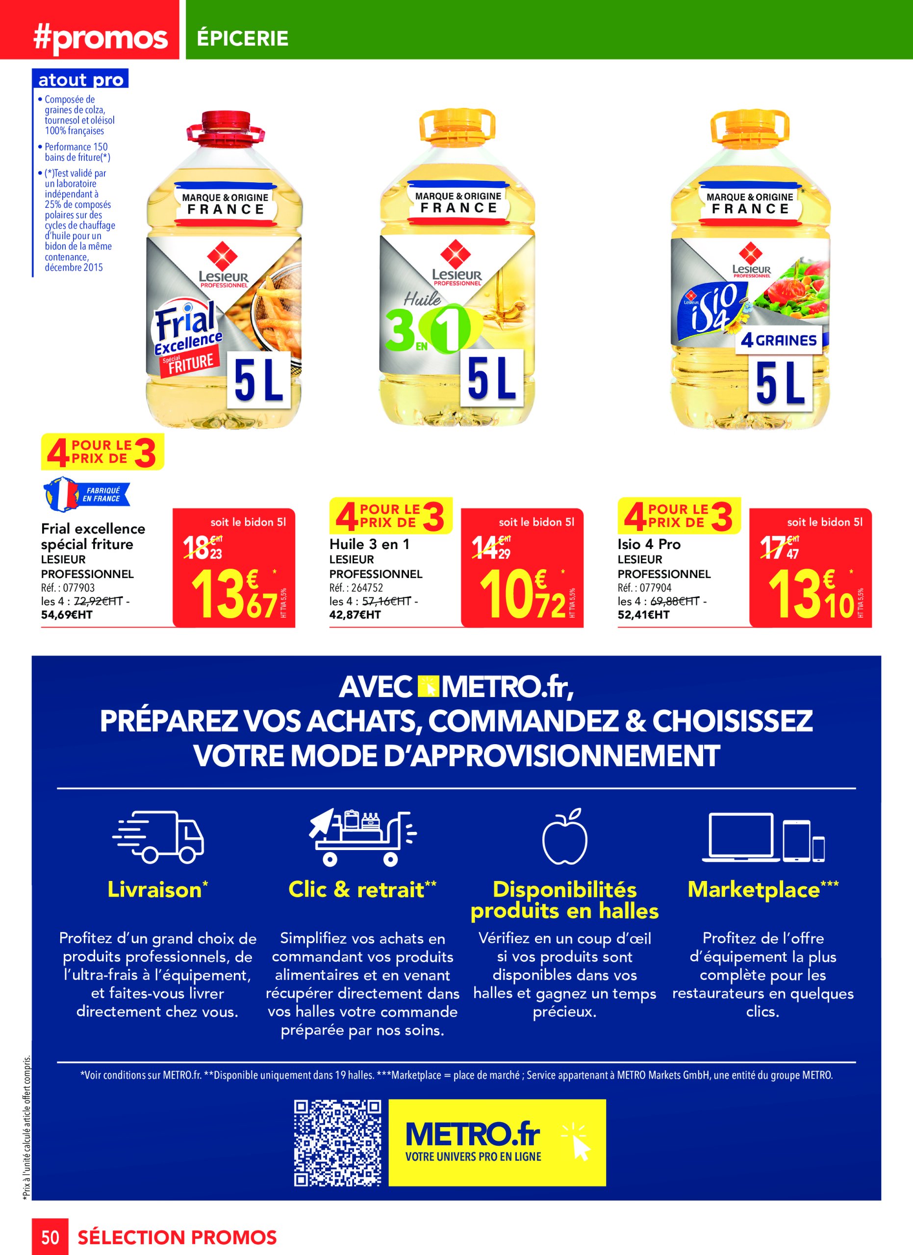 metro - Catalogue Metro - Sélection promos Restauration valable dès 24/04 - 21/05 - page: 50 metro - Catalogue Metro - Sélection promos Restauration valable dès 24/04 - 21/05 - page: 50