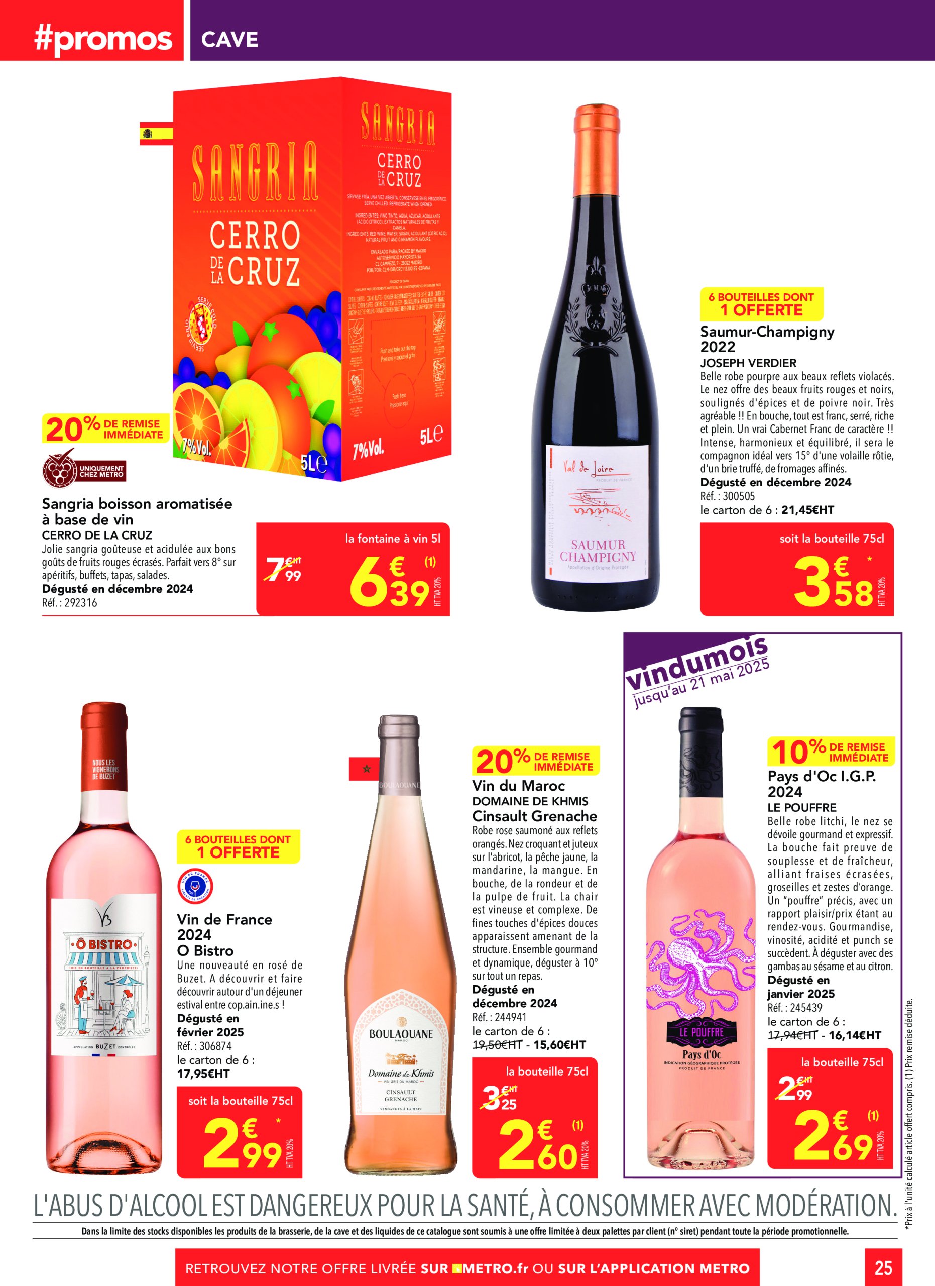 metro - Catalogue Metro - Sélection promos Restauration valable dès 24/04 - 21/05 - page: 25 metro - Catalogue Metro - Sélection promos Restauration valable dès 24/04 - 21/05 - page: 25