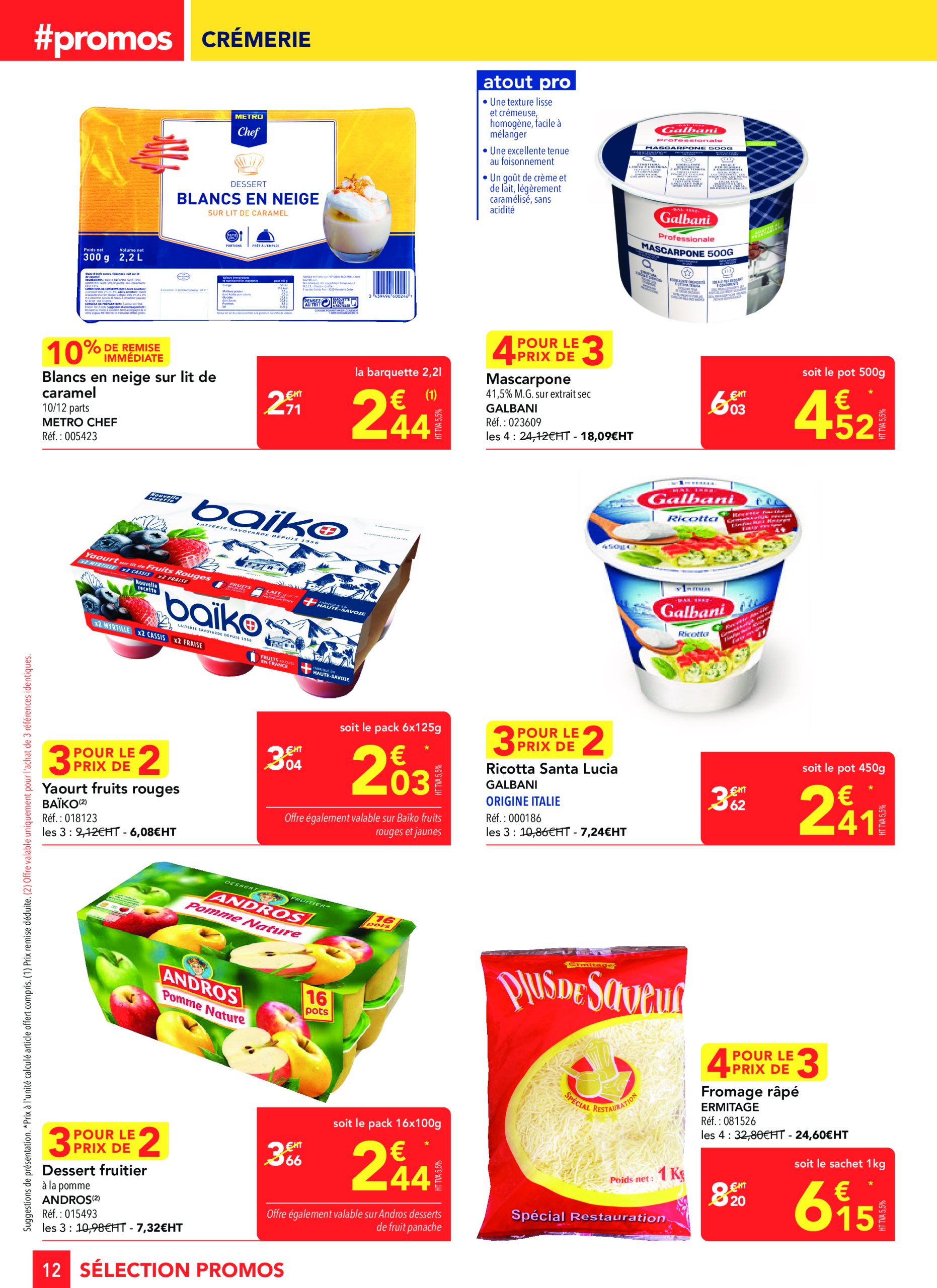 metro - Catalogue Metro - Sélection promos Restauration valable dès 24/04 - 21/05 - page: 12 metro - Catalogue Metro - Sélection promos Restauration valable dès 24/04 - 21/05 - page: 12