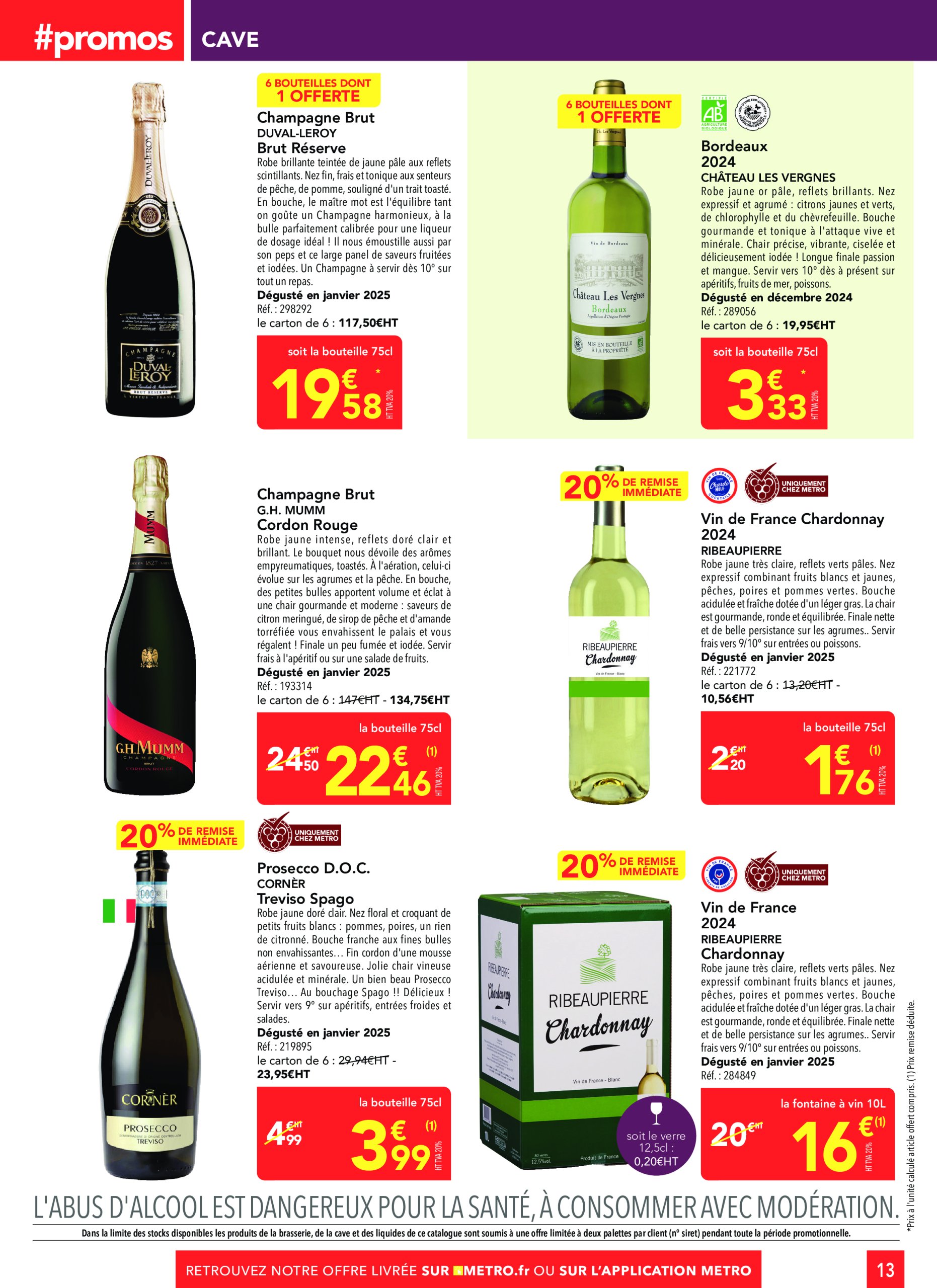 metro - Catalogue Metro - Sélection Promo Restauration valable dès 22/05 - 21/06 - page: 13 metro - Catalogue Metro - Sélection Promo Restauration valable dès 22/05 - 21/06 - page: 13
