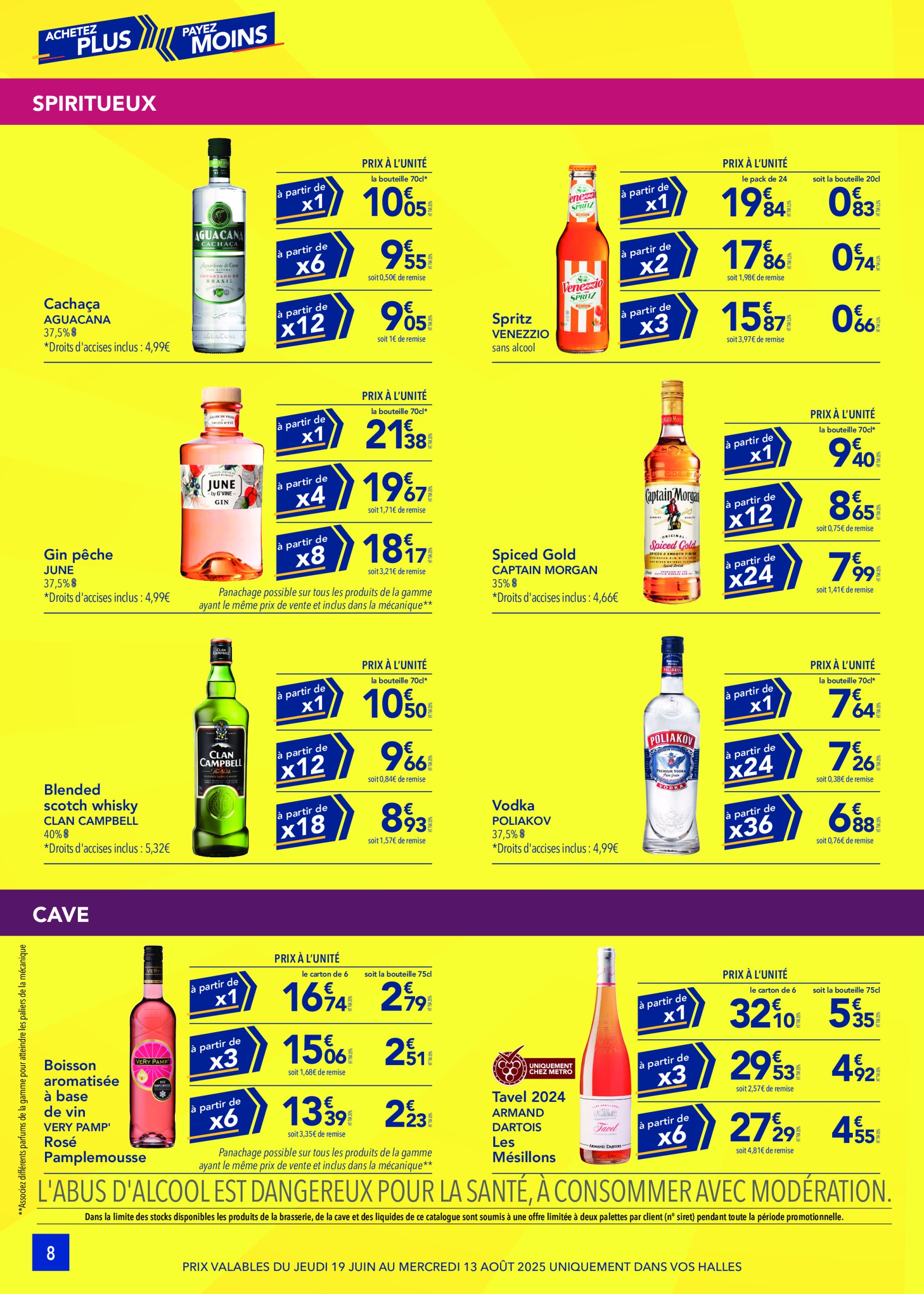metro - Catalogue Metro - Achetez plus, payez moins valable du 19/06 au 13/08 - page: 8