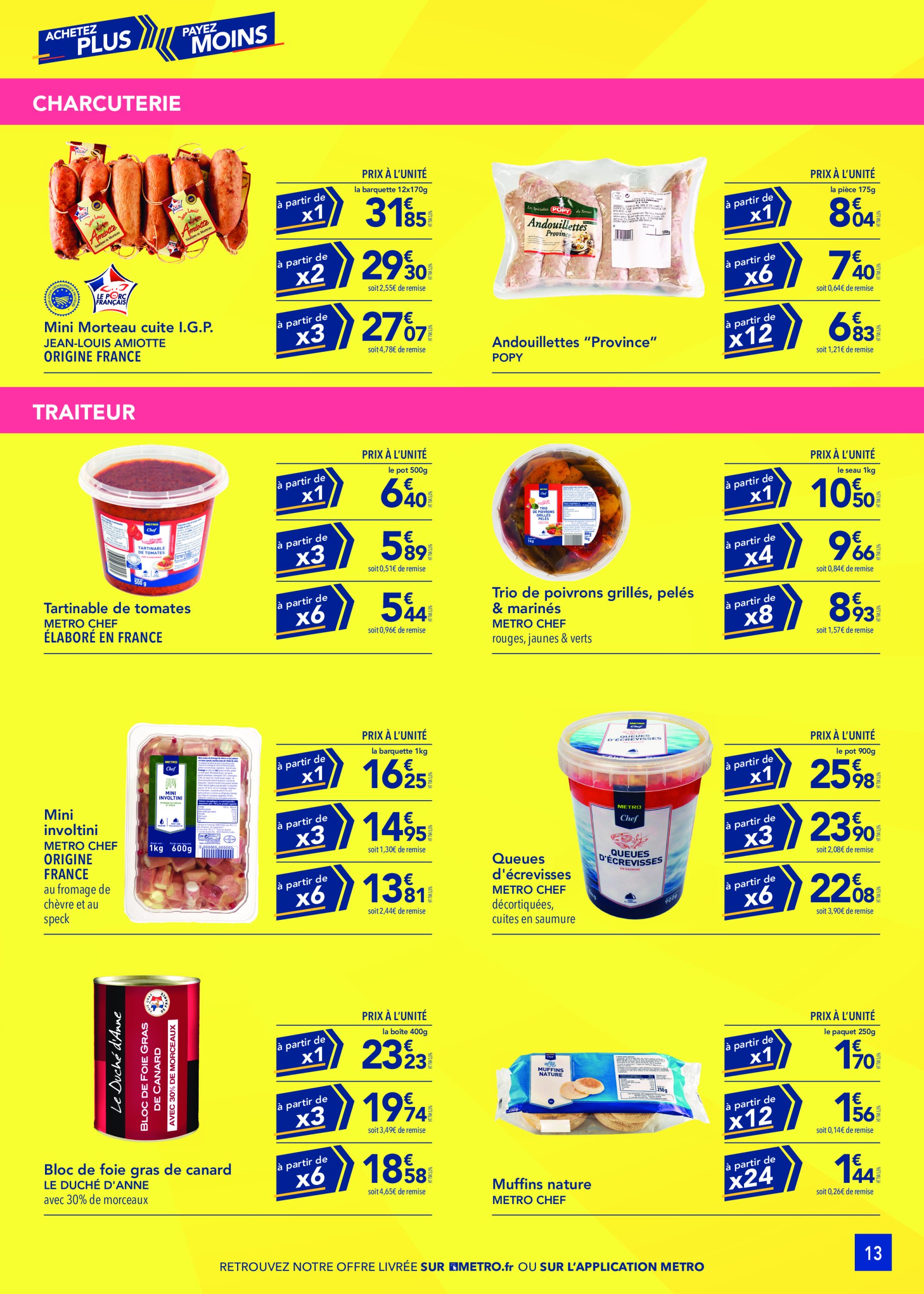 metro - Catalogue Metro - Achetez plus, payez moins valable du 19/06 au 13/08 - page: 13