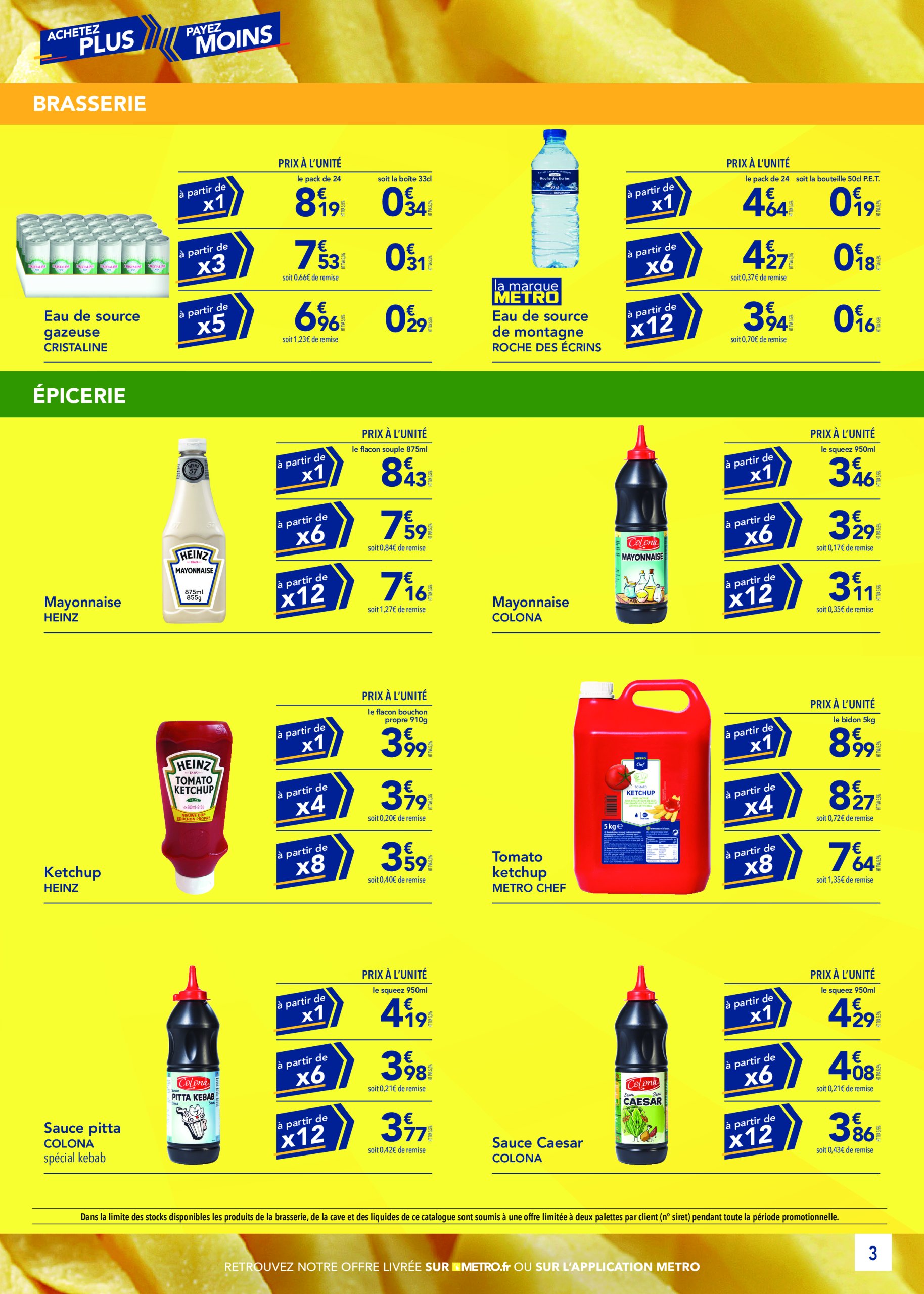 metro - Catalogue Metro - Achetez plus, payez moins valable du 19/06 au 13/08 - page: 3