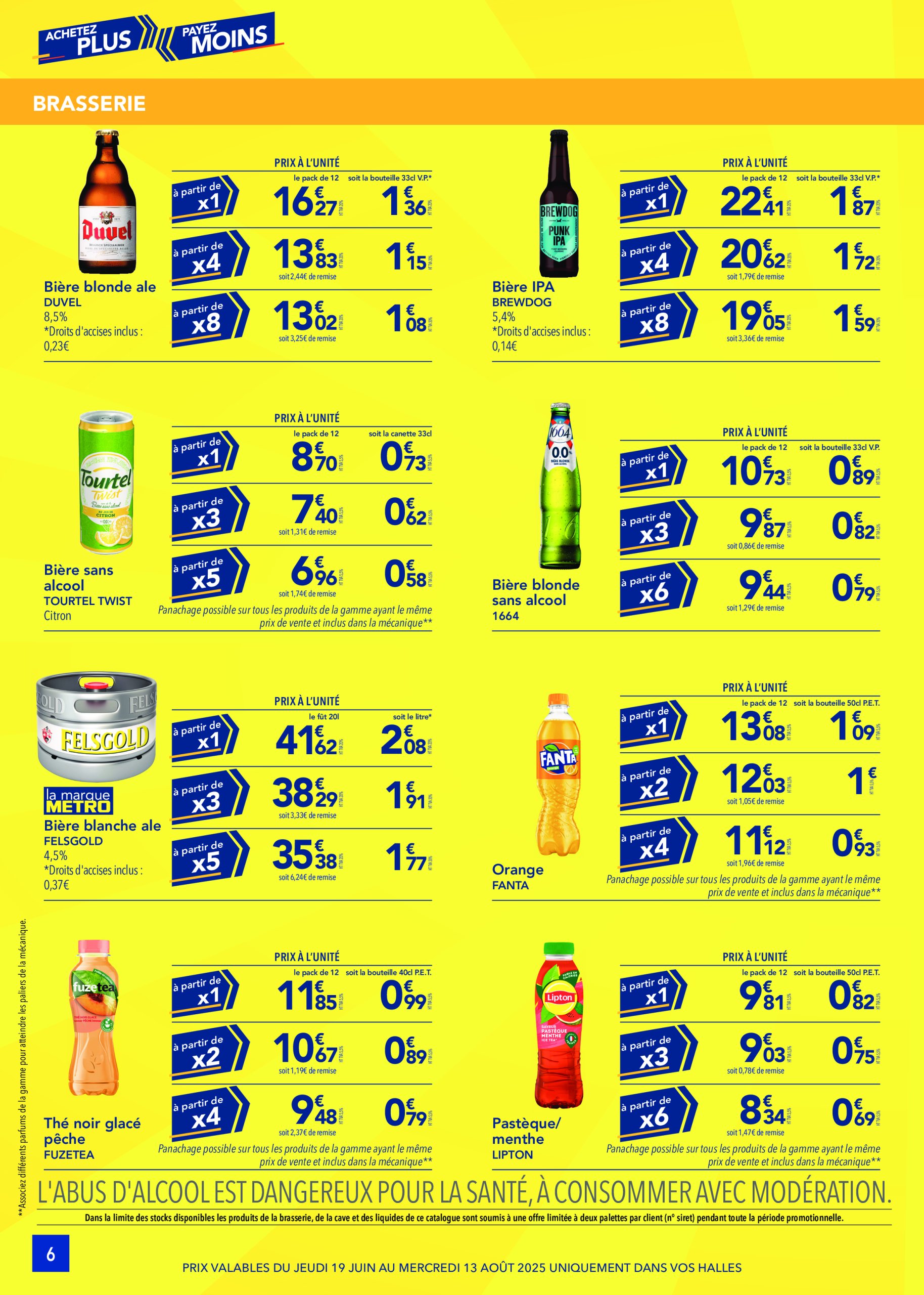 metro - Catalogue Metro - Achetez plus, payez moins valable du 19/06 au 13/08 - page: 6