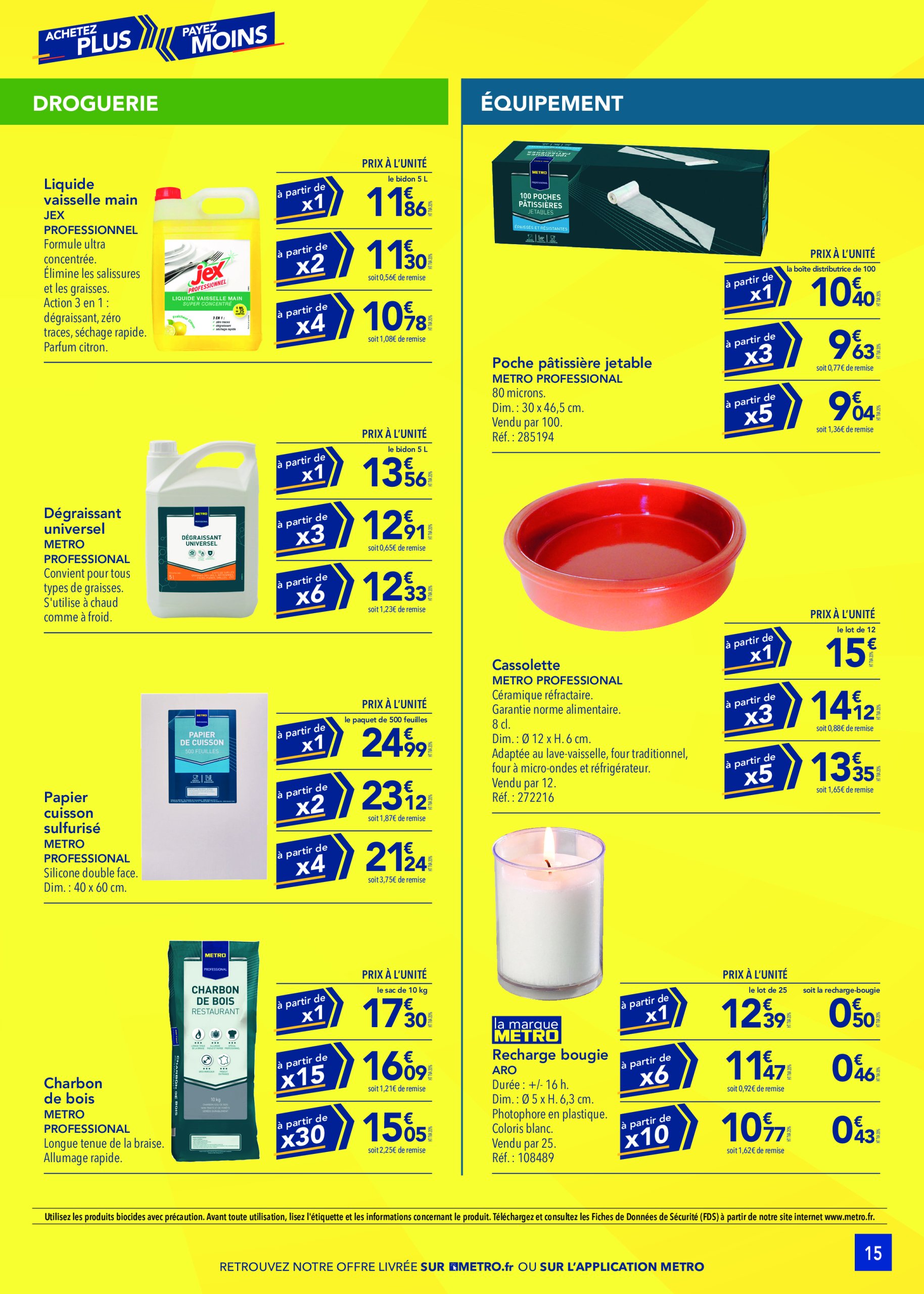 metro - Catalogue Metro - Achetez plus, payez moins valable du 19/06 au 13/08 - page: 15