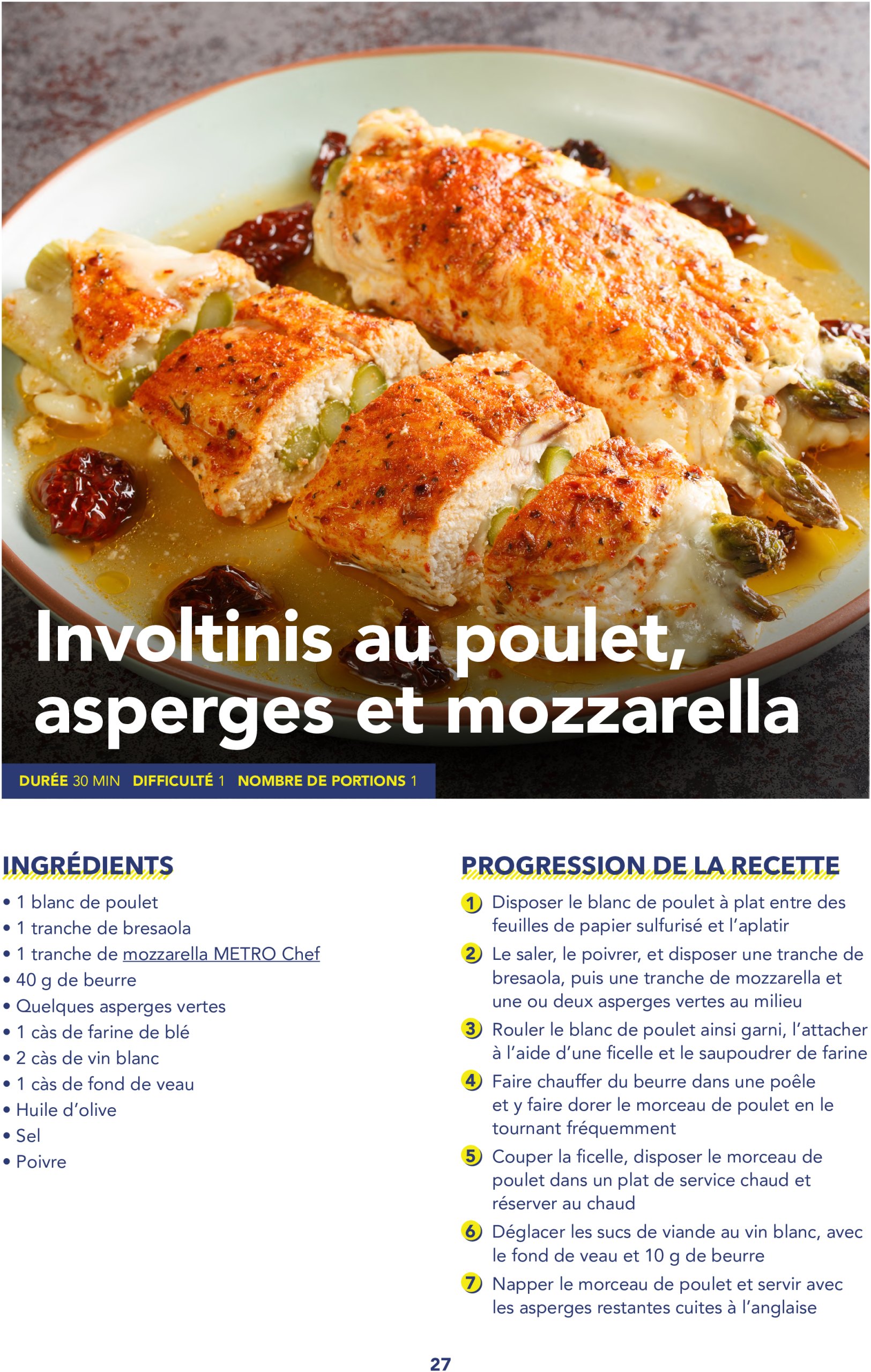 metro - Catalogue Metro - Livret recettes Italie valable du 17/06 au 31/12 - page: 27