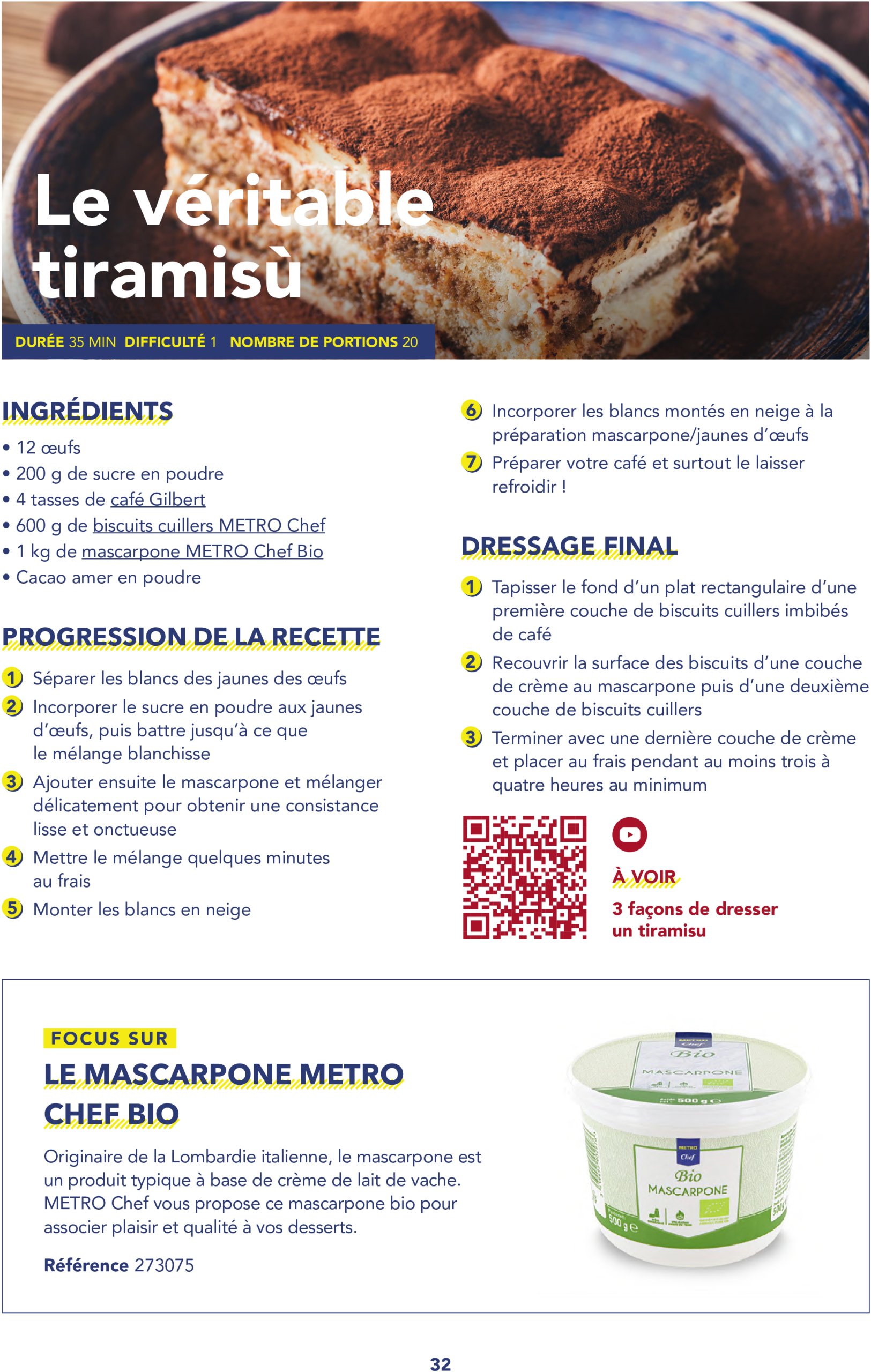 metro - Catalogue Metro - Livret recettes Italie valable du 17/06 au 31/12 - page: 32