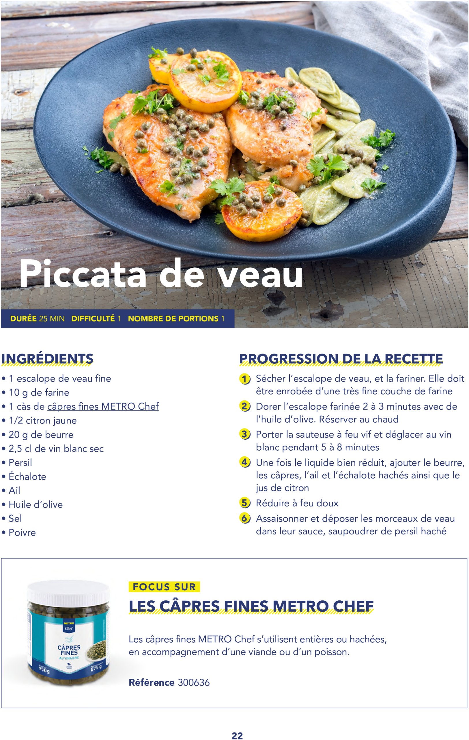 metro - Catalogue Metro - Livret recettes Italie valable du 17/06 au 31/12 - page: 22