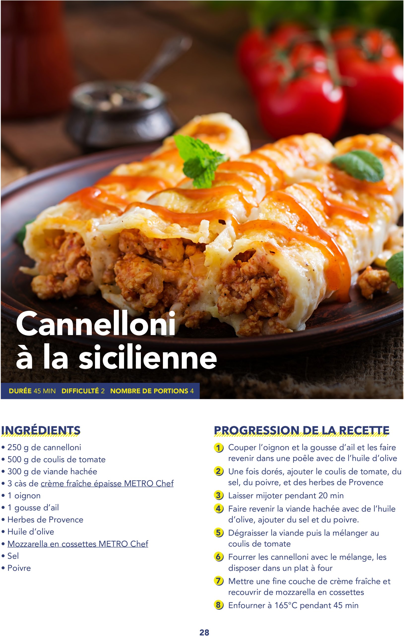 metro - Catalogue Metro - Livret recettes Italie valable du 17/06 au 31/12 - page: 28