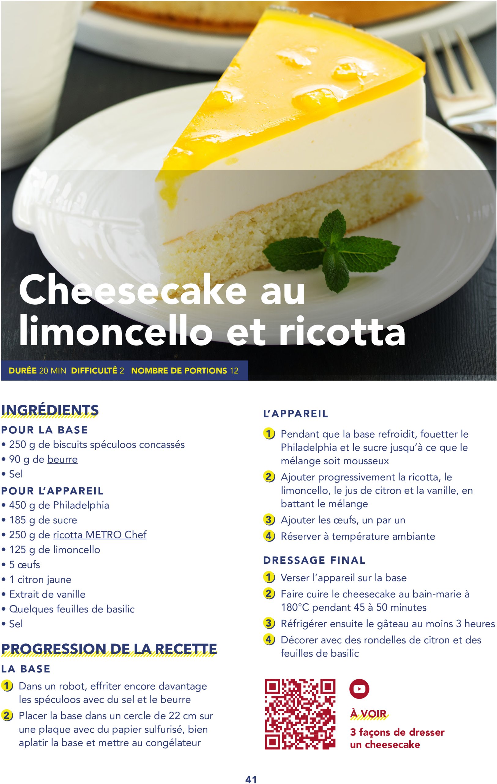 metro - Catalogue Metro - Livret recettes Italie valable du 17/06 au 31/12 - page: 41