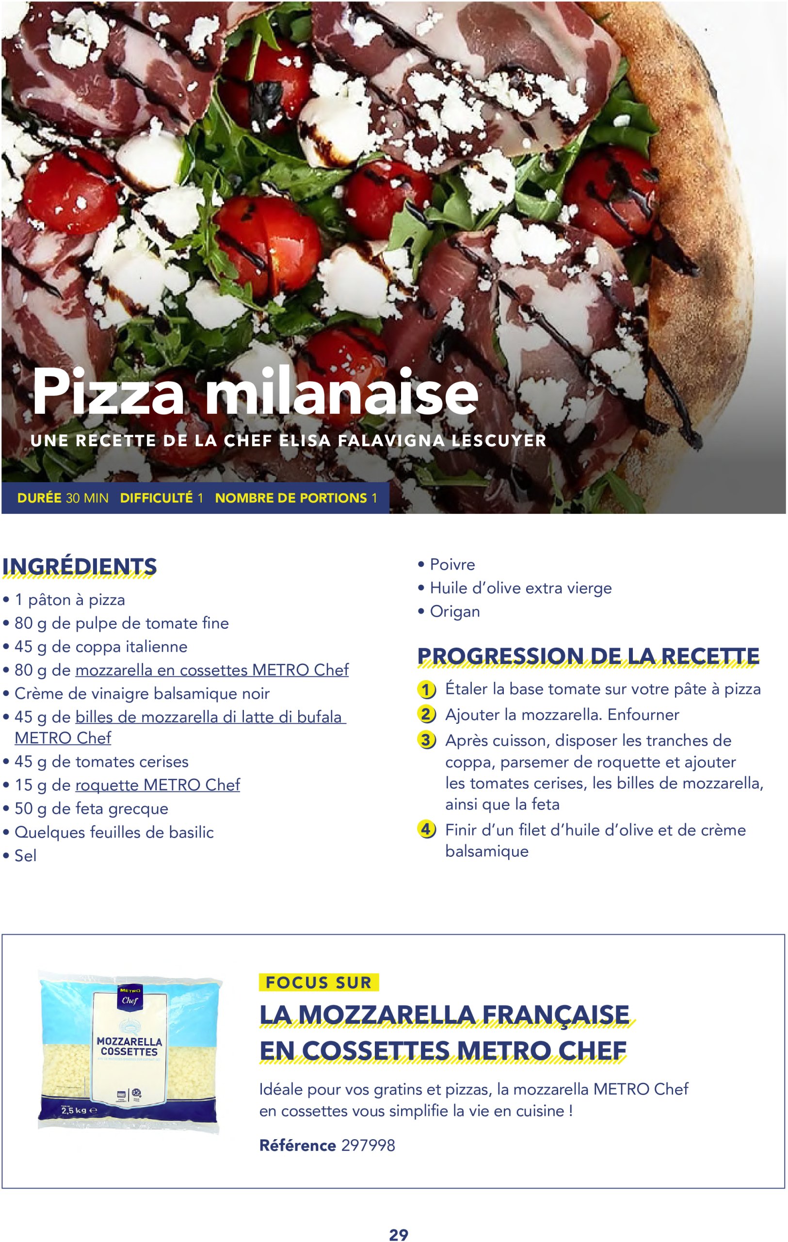 metro - Catalogue Metro - Livret recettes Italie valable du 17/06 au 31/12 - page: 29