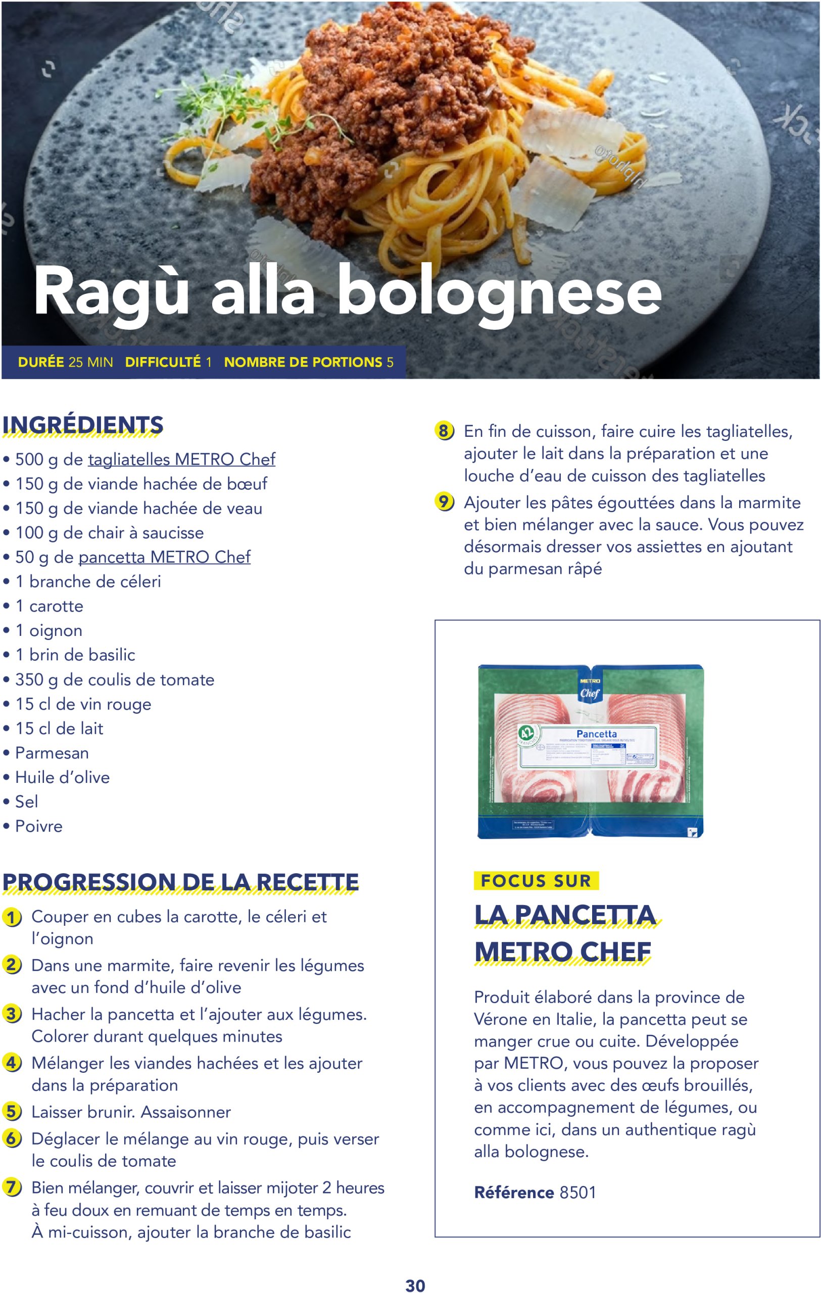 metro - Catalogue Metro - Livret recettes Italie valable du 17/06 au 31/12 - page: 30