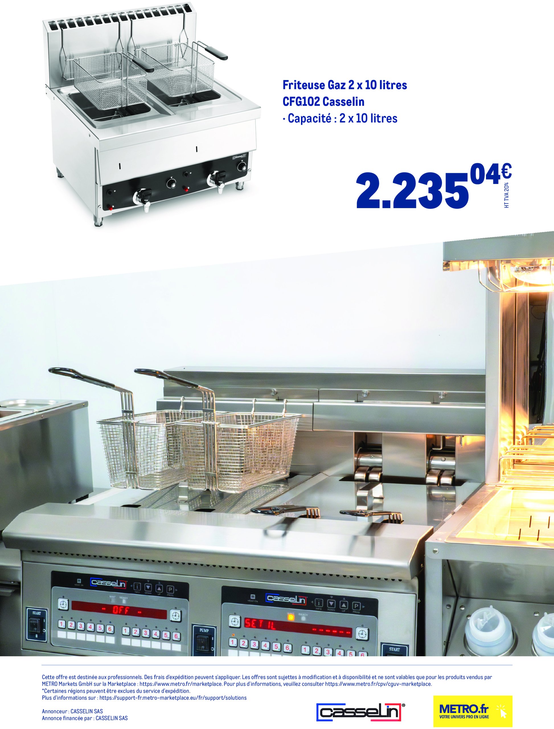 metro - Catalogue Metro - Friteuses et percolateurs Casselin - Exclusivités Marketplace valable du 10/07 au 16/07 - page: 4