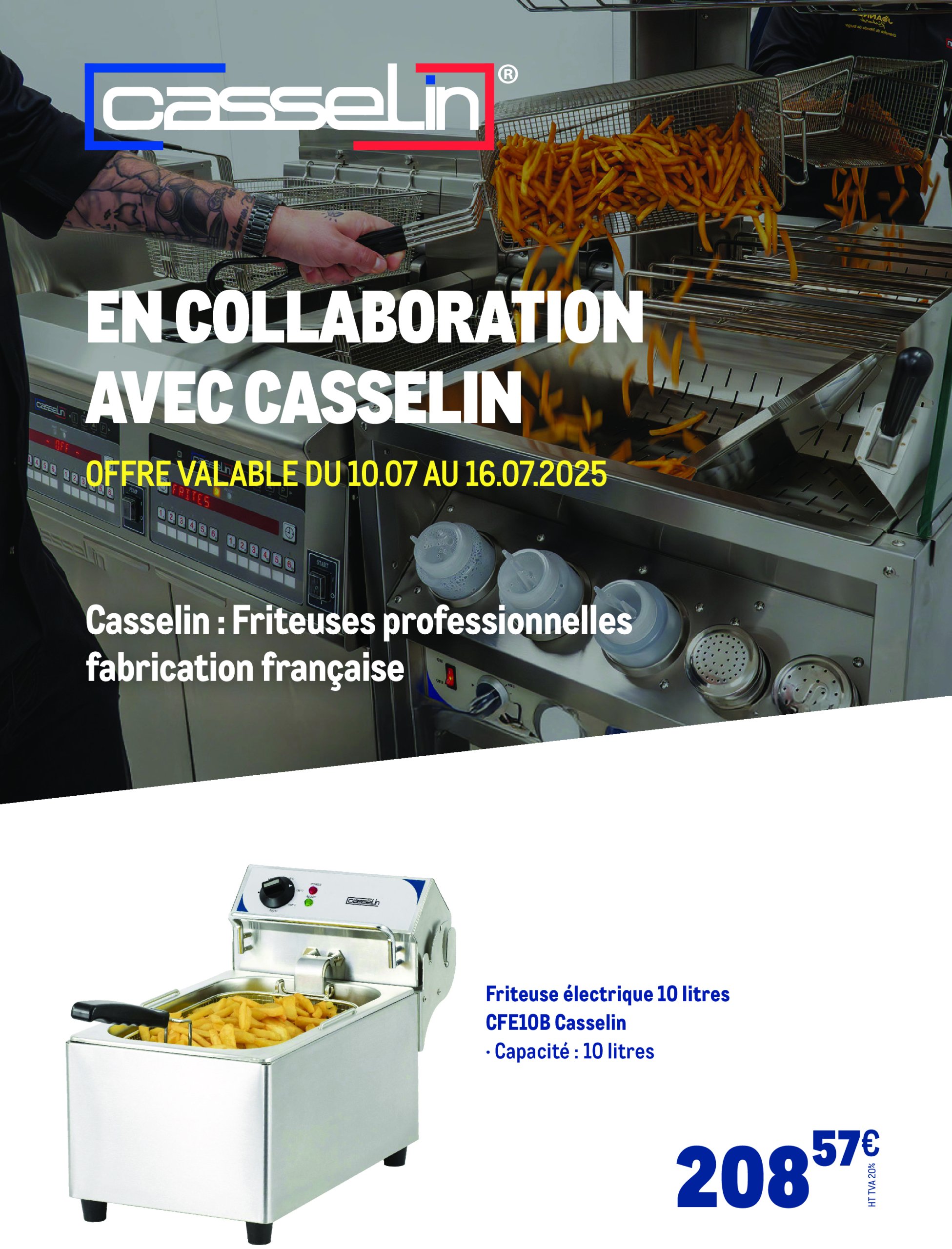 metro - Catalogue Metro - Friteuses et percolateurs Casselin - Exclusivités Marketplace valable du 10/07 au 16/07
