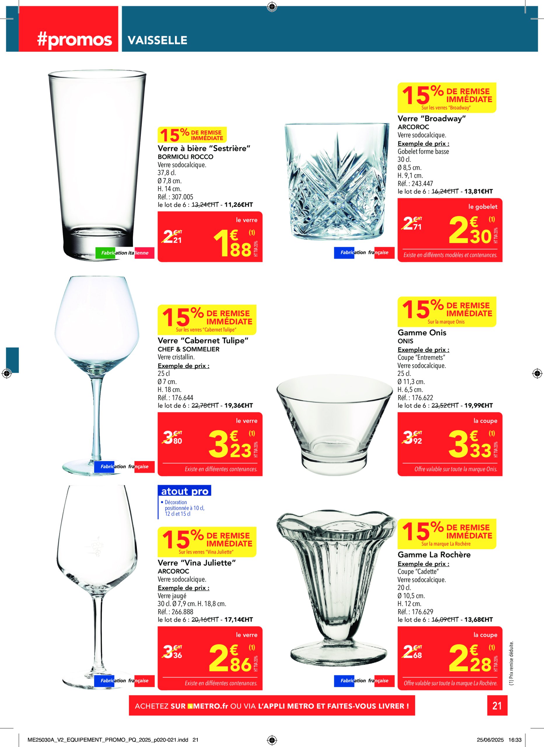 metro - Catalogue Metro - Sélection Promos Equipement valable du 17/07 au 13/08 - page: 21