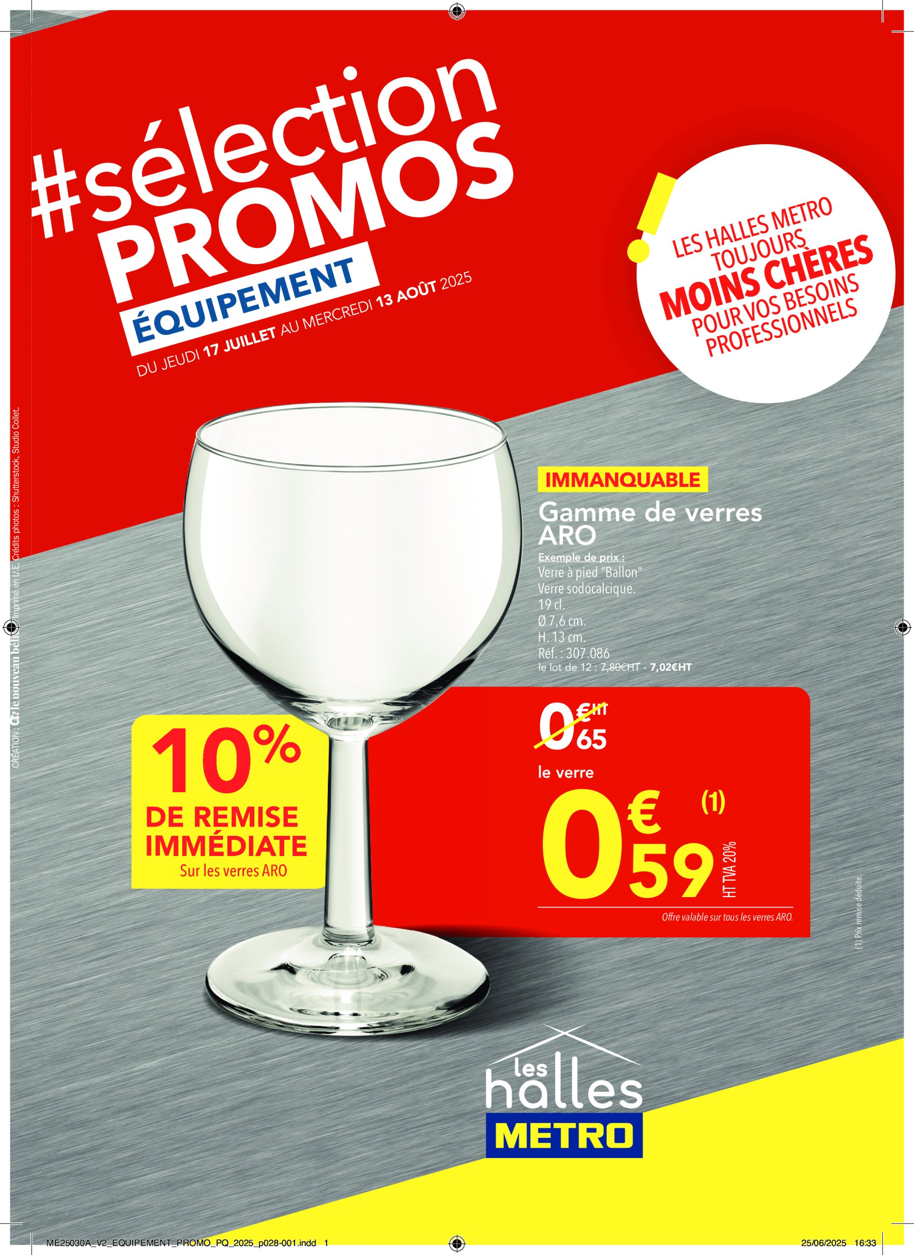 metro - Catalogue Metro - Sélection Promos Equipement valable du 17/07 au 13/08