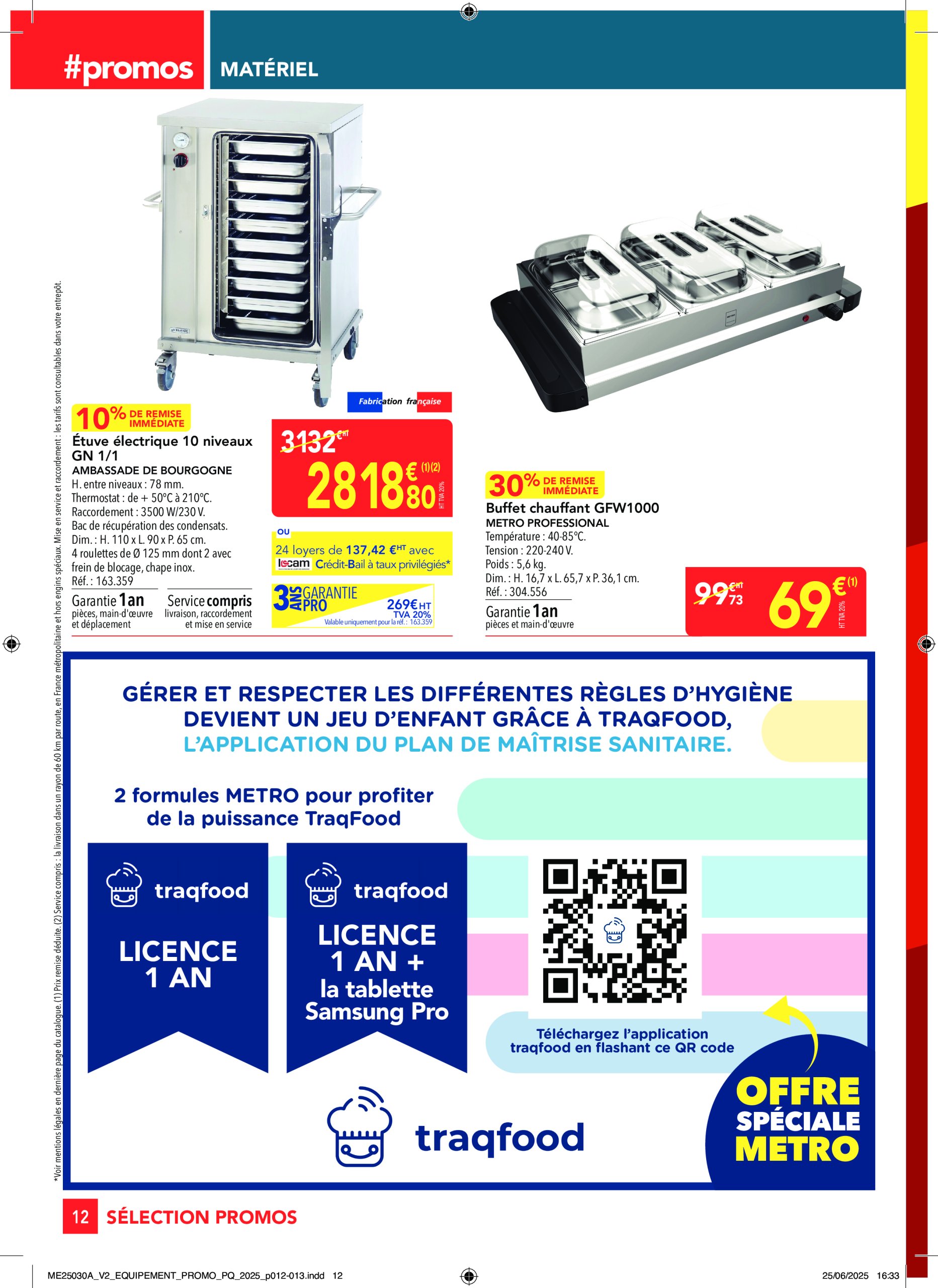 metro - Catalogue Metro - Sélection Promos Equipement valable du 17/07 au 13/08 - page: 12