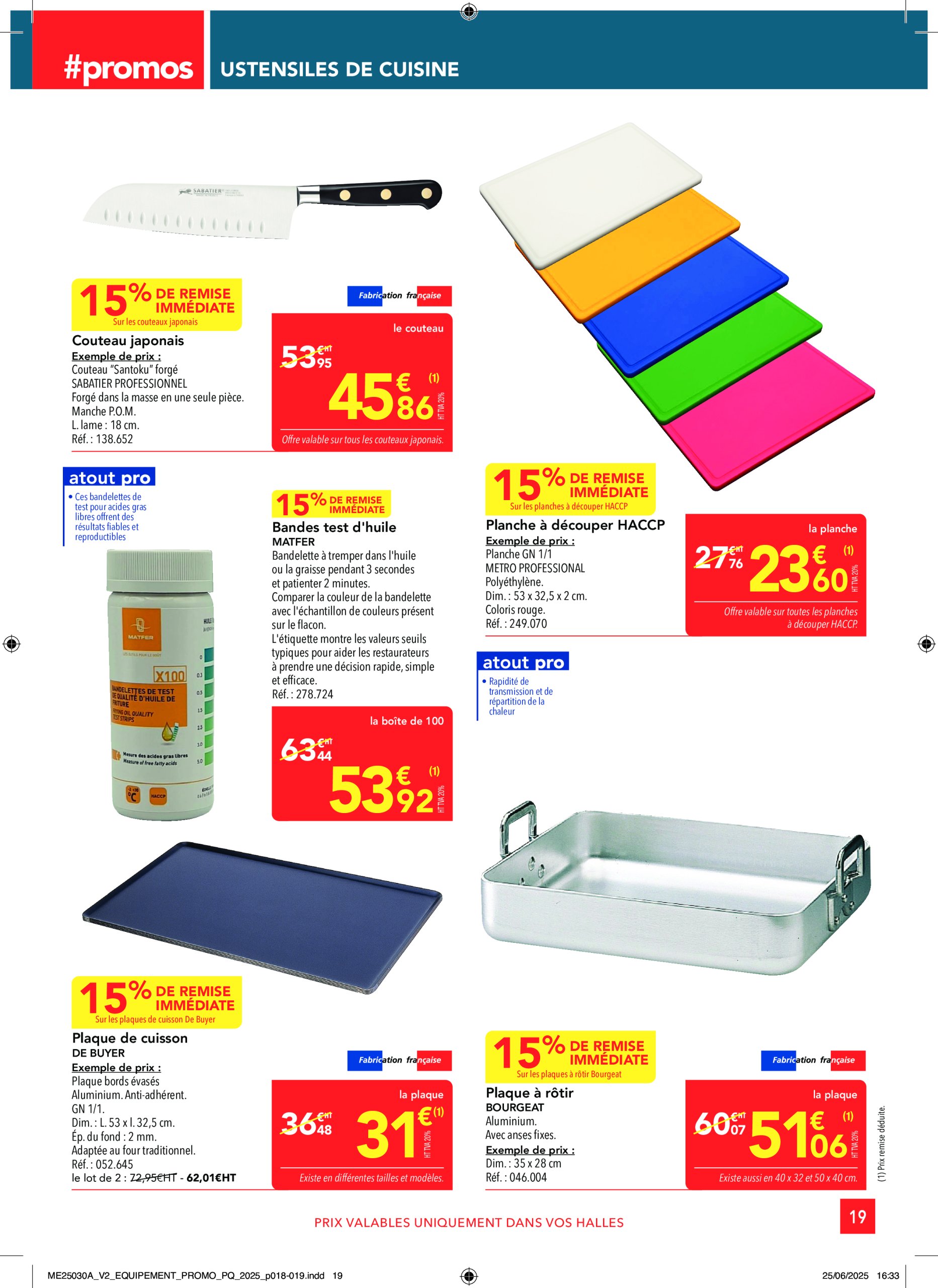 metro - Catalogue Metro - Sélection Promos Equipement valable du 17/07 au 13/08 - page: 19