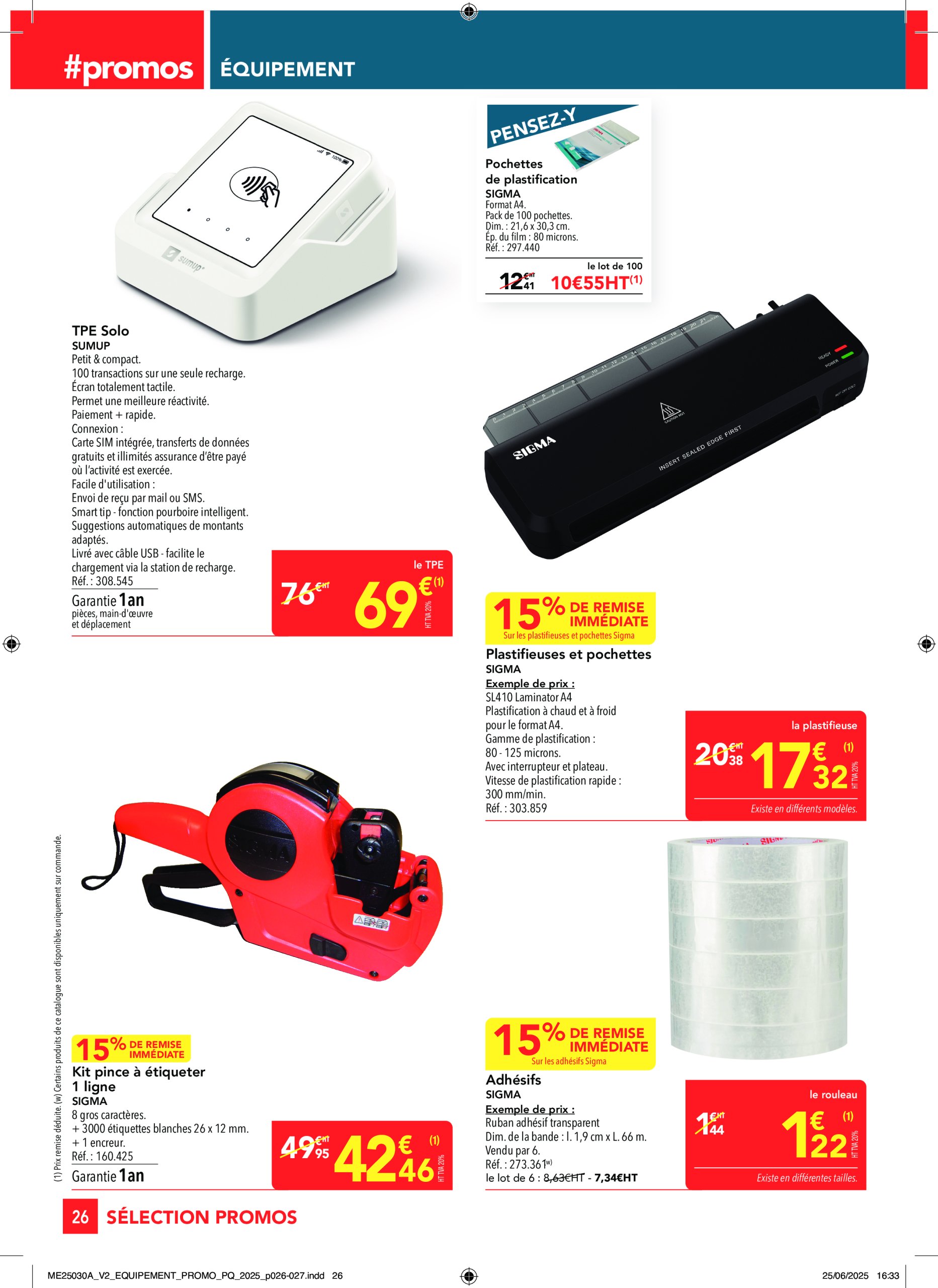 metro - Catalogue Metro - Sélection Promos Equipement valable du 17/07 au 13/08 - page: 26
