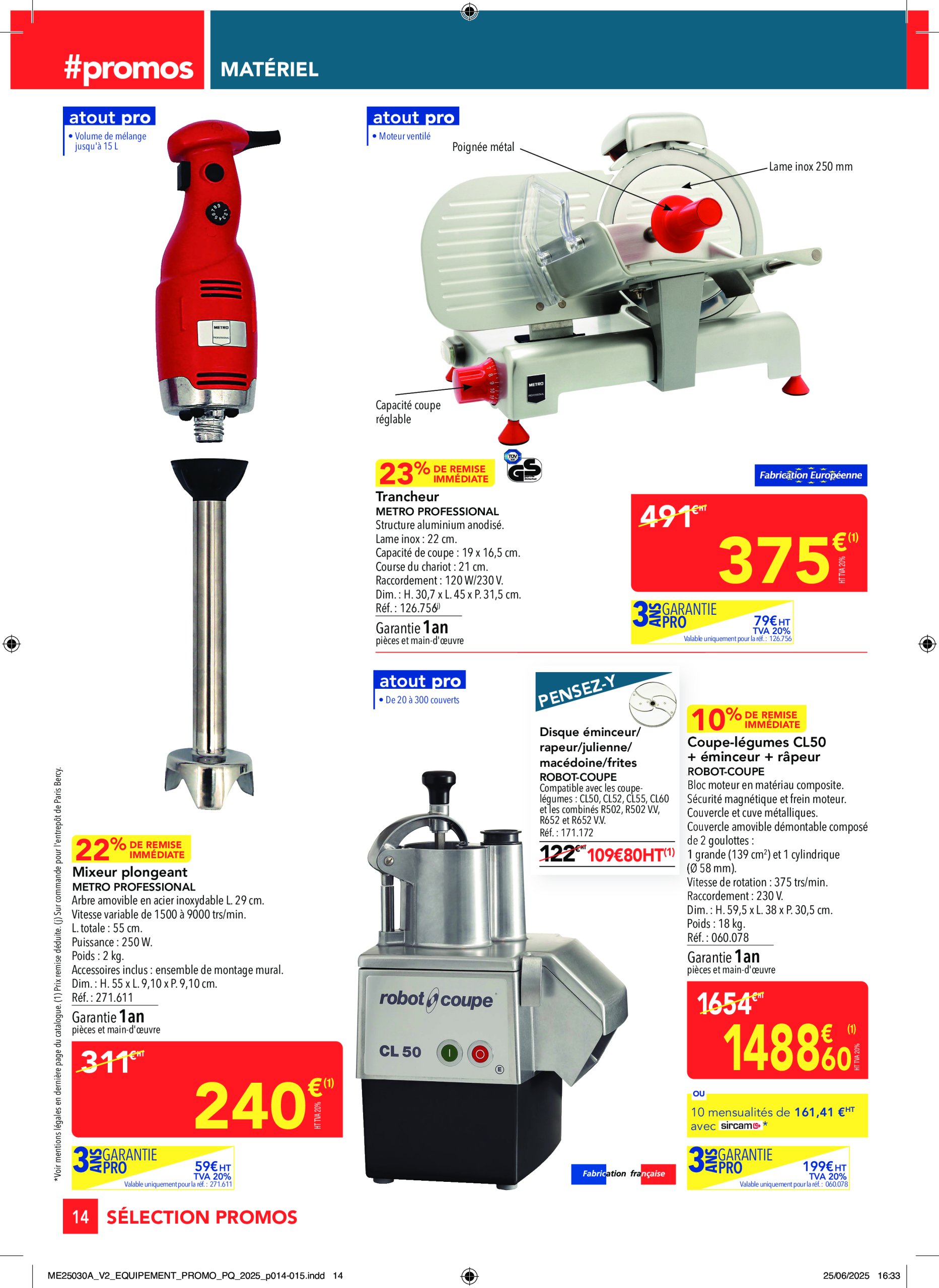 metro - Catalogue Metro - Sélection Promos Equipement valable du 17/07 au 13/08 - page: 14