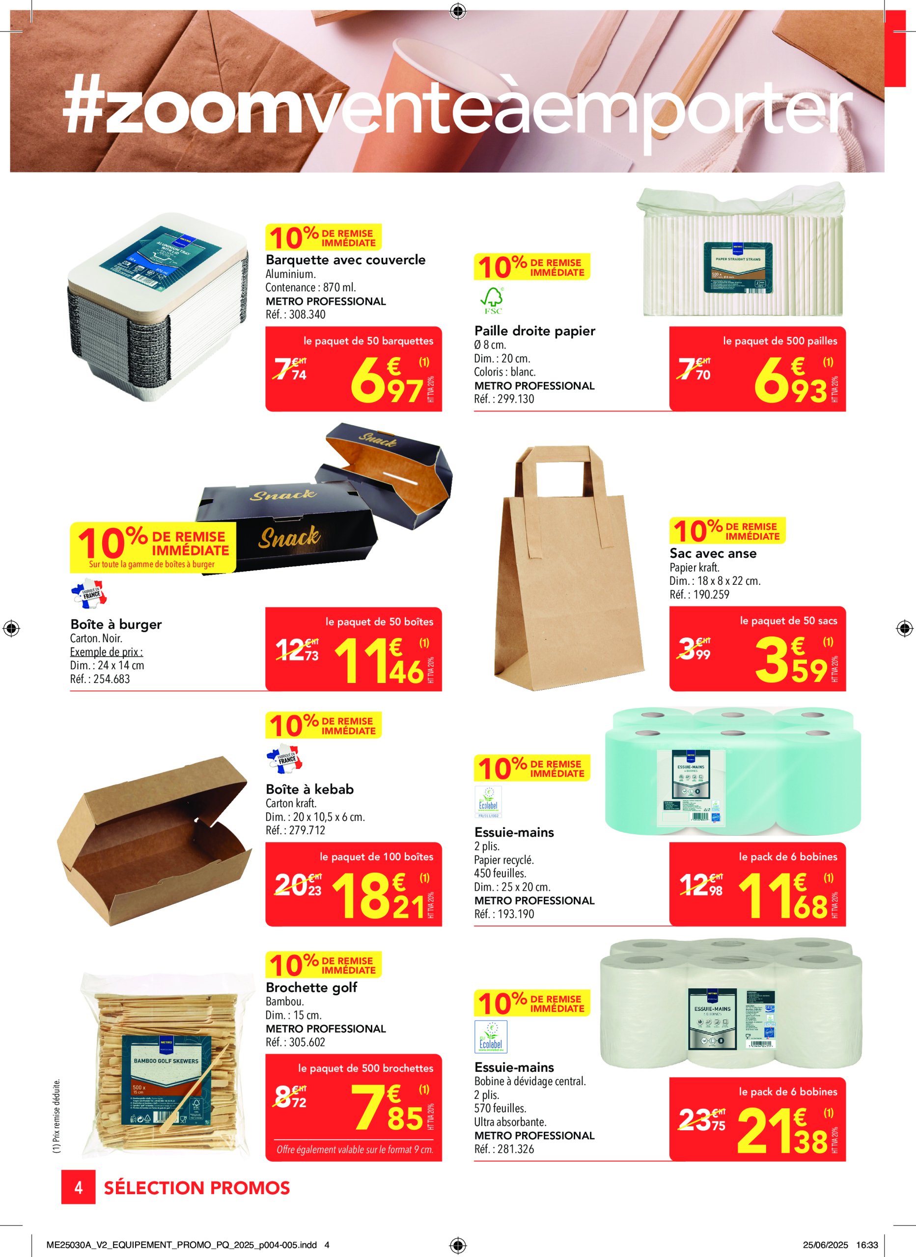 metro - Catalogue Metro - Sélection Promos Equipement valable du 17/07 au 13/08 - page: 4