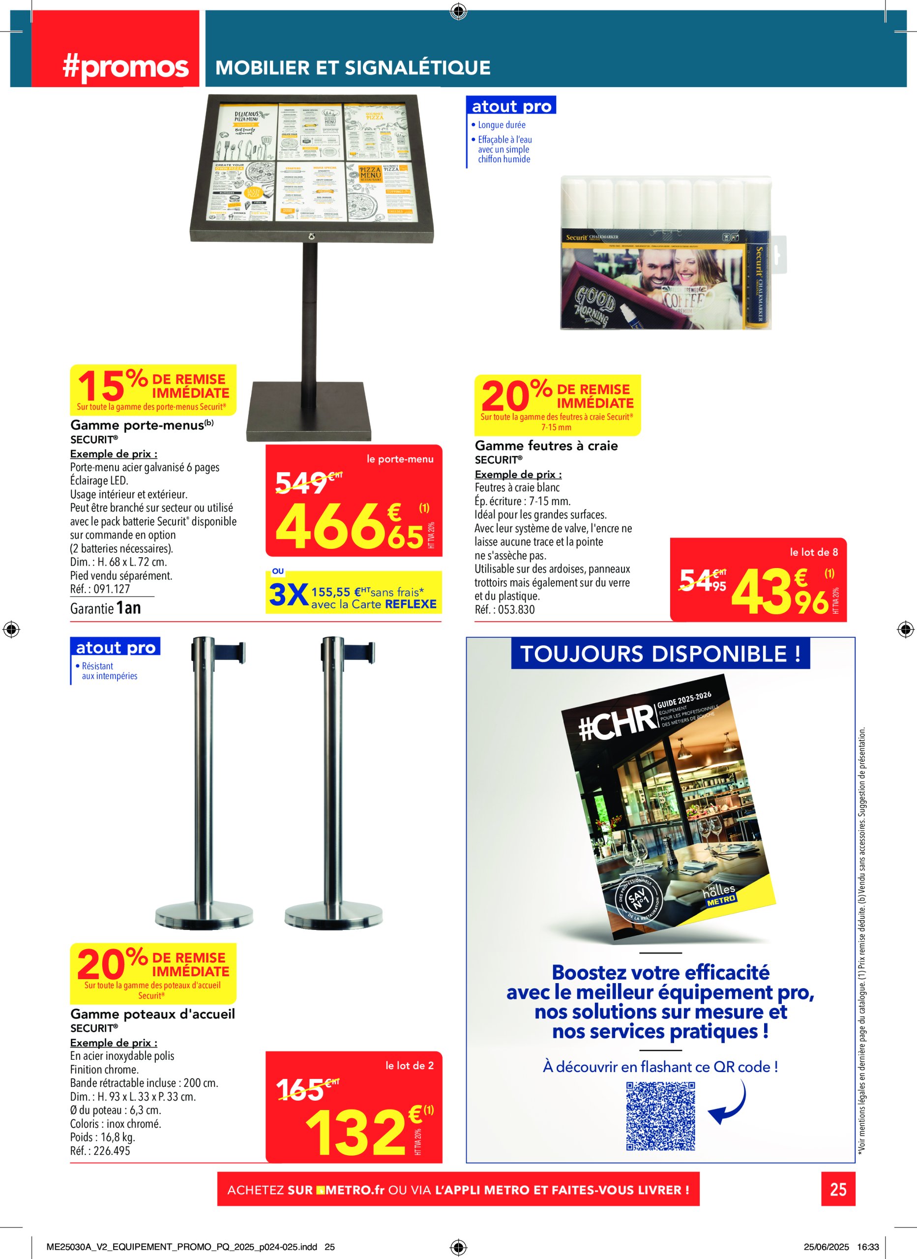 metro - Catalogue Metro - Sélection Promos Equipement valable du 17/07 au 13/08 - page: 25