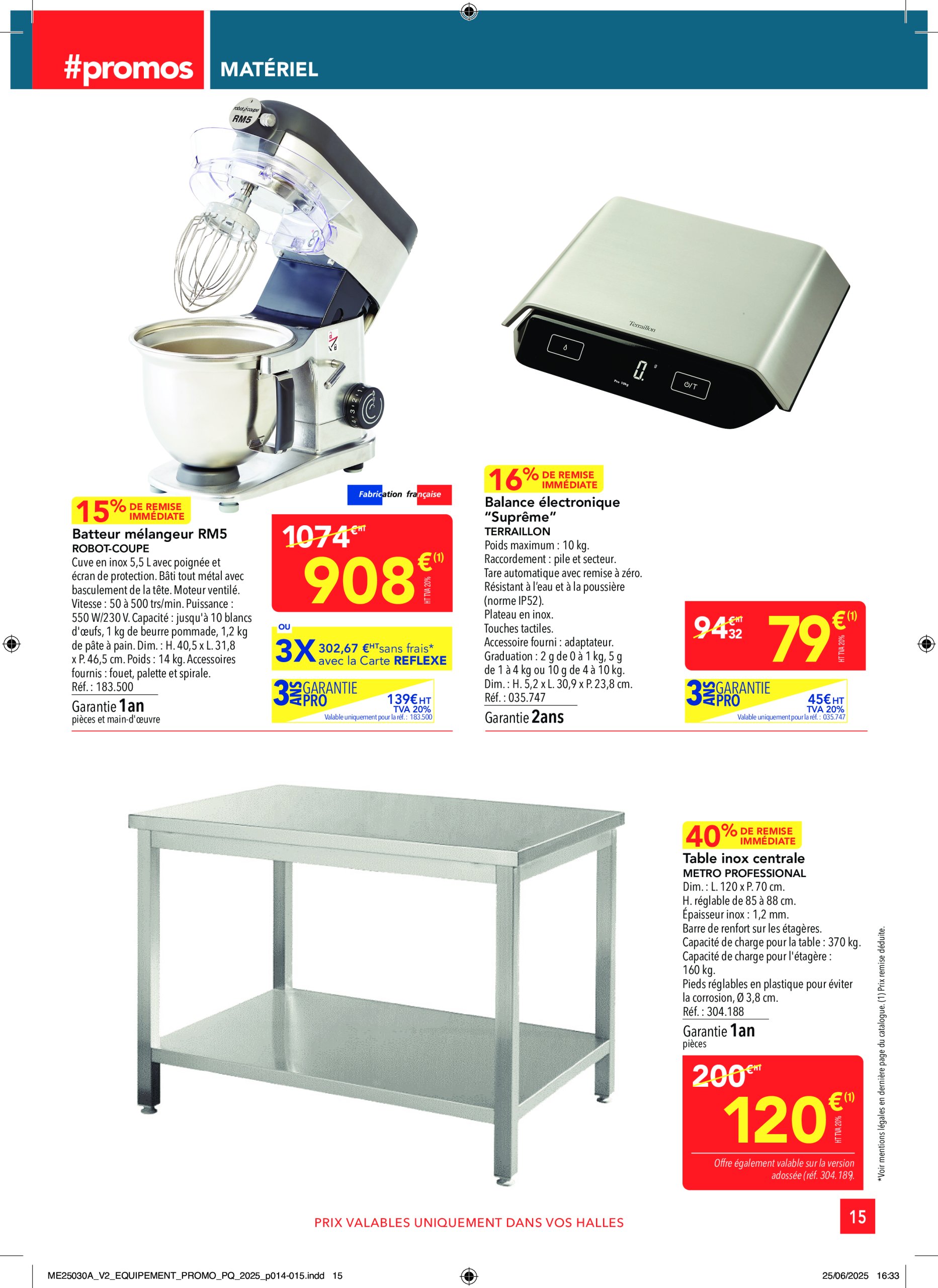 metro - Catalogue Metro - Sélection Promos Equipement valable du 17/07 au 13/08 - page: 15