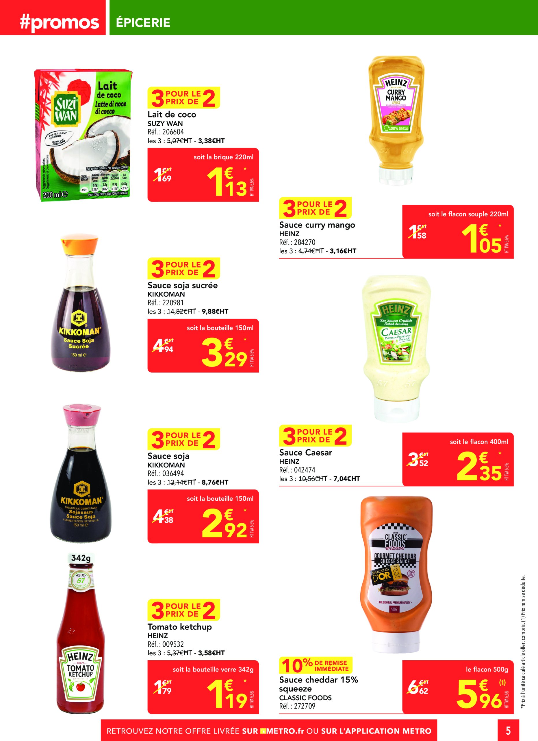 metro - Catalogue Metro - Sélection Promos Supplément valable du 17/07 au 13/08 - page: 5