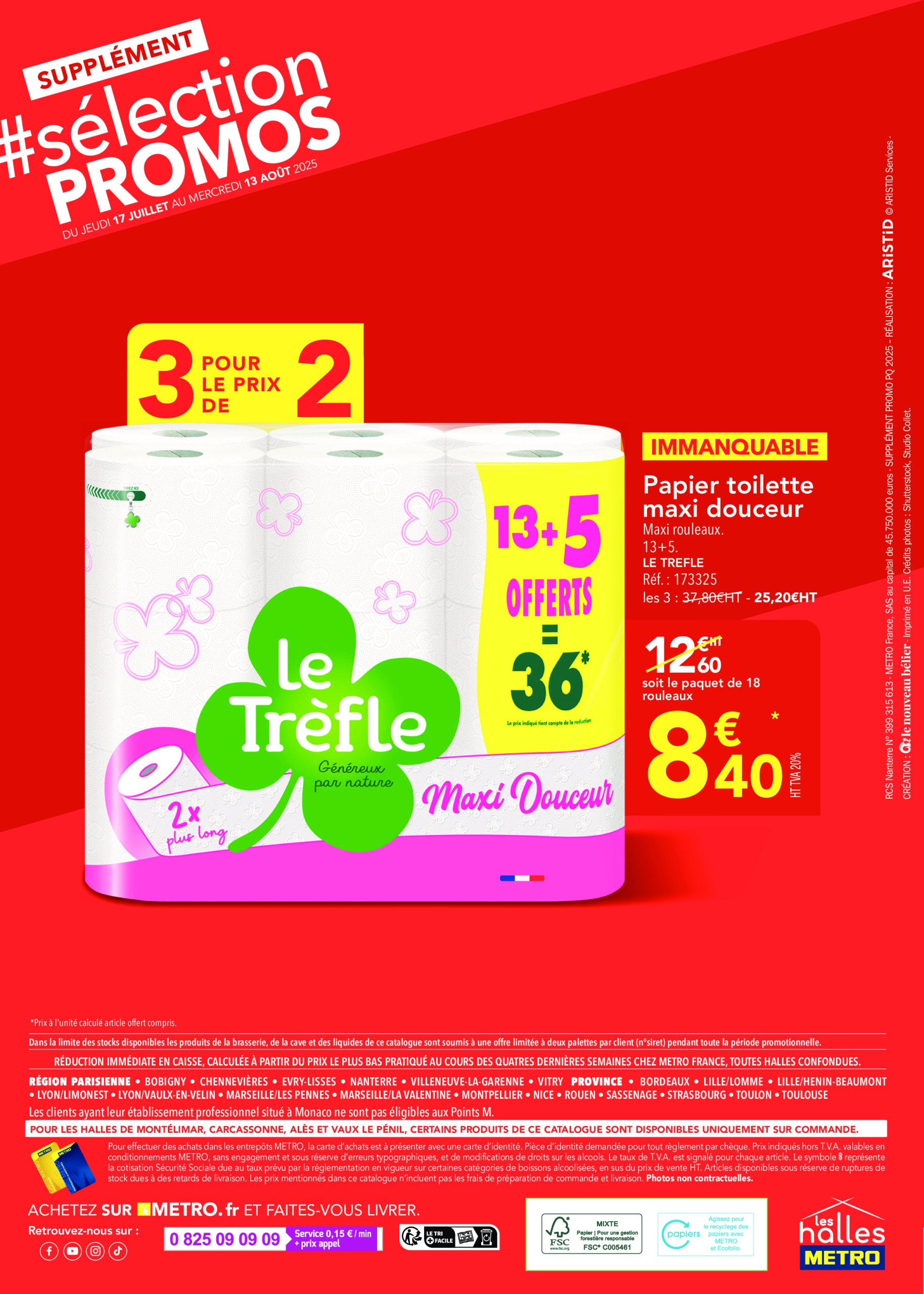 metro - Catalogue Metro - Sélection Promos Supplément valable du 17/07 au 13/08 - page: 8