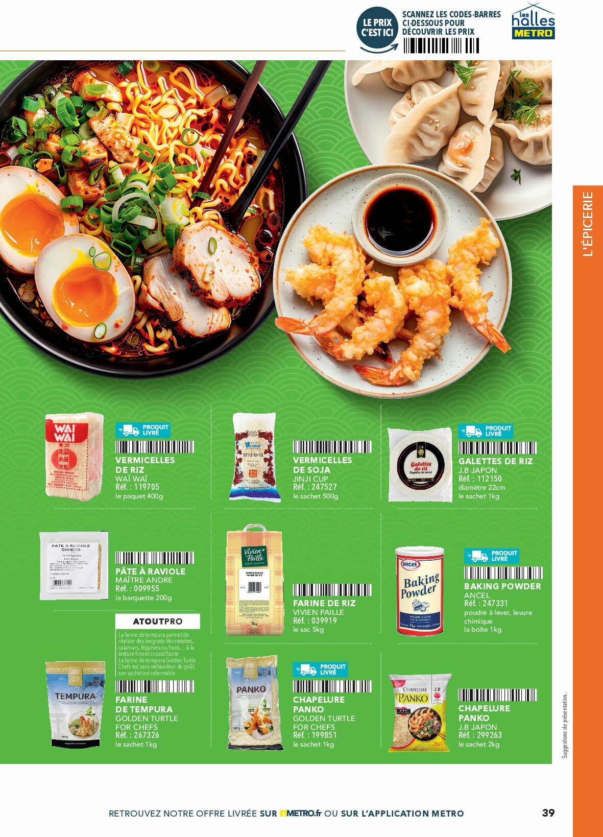 metro - Catalogue Metro - #Restauration asiatique valable du 01/08 au 31/12 - page: 39 metro - Catalogue Metro - #Restauration asiatique valable du 01/08 au 31/12 - page: 39