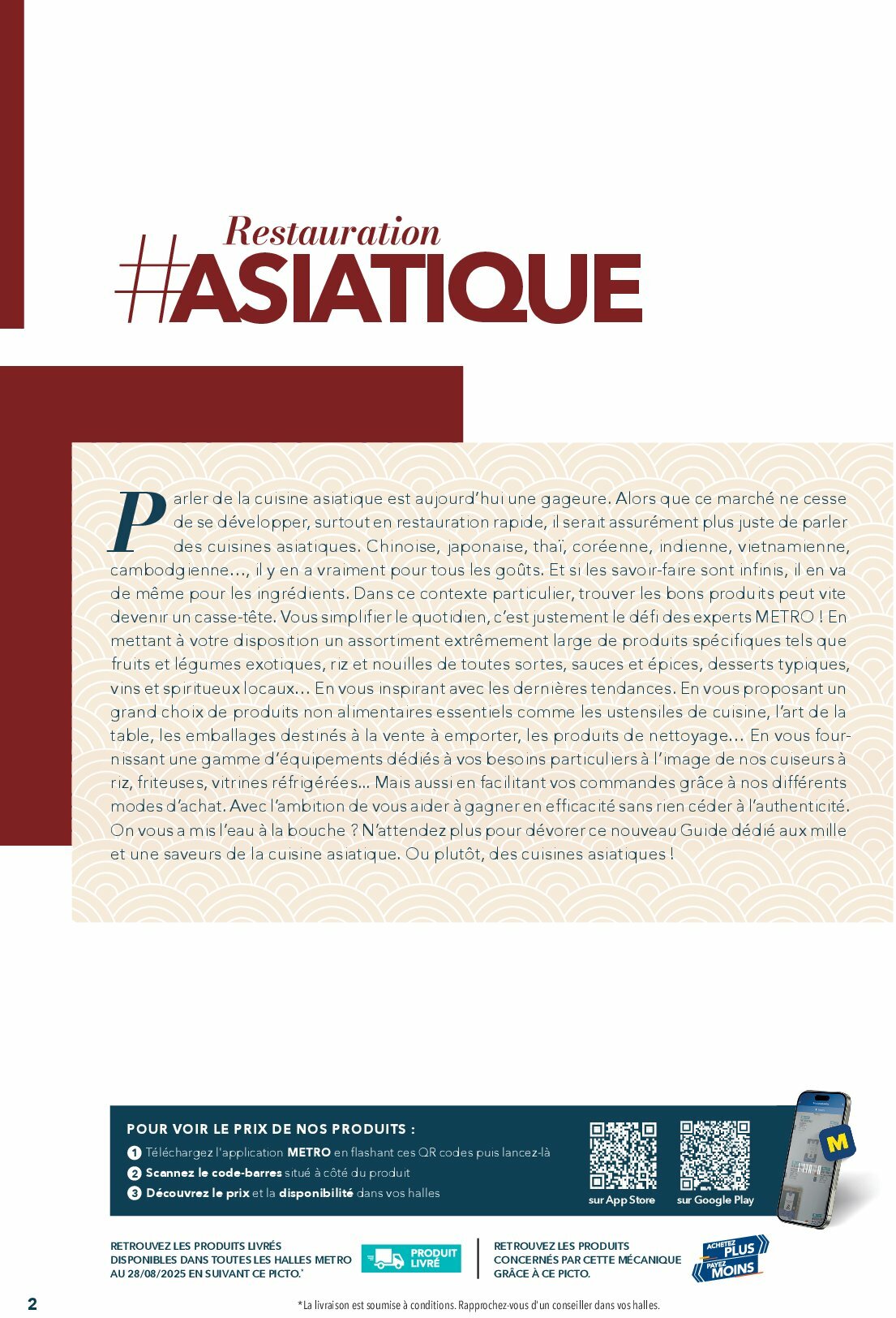 metro - Catalogue Metro - #Restauration asiatique valable du 01/08 au 31/12 - page: 2 metro - Catalogue Metro - #Restauration asiatique valable du 01/08 au 31/12 - page: 2