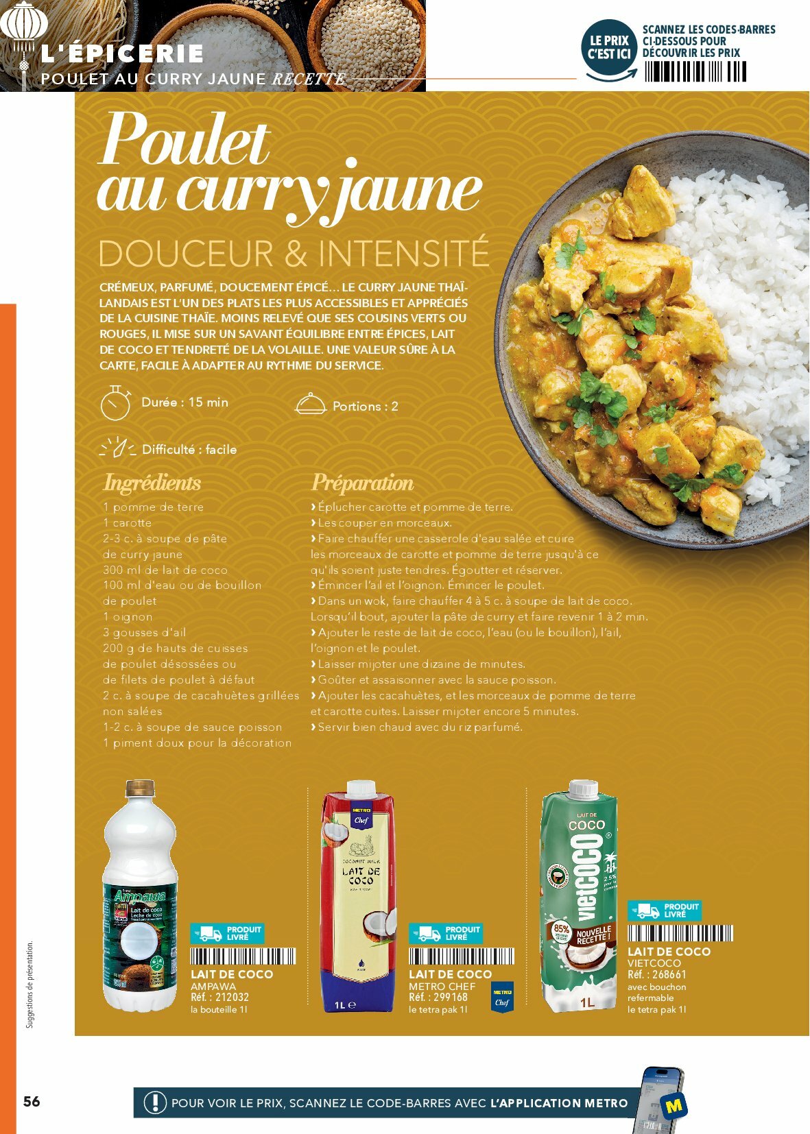metro - Catalogue Metro - #Restauration asiatique valable du 01/08 au 31/12 - page: 56 metro - Catalogue Metro - #Restauration asiatique valable du 01/08 au 31/12 - page: 56
