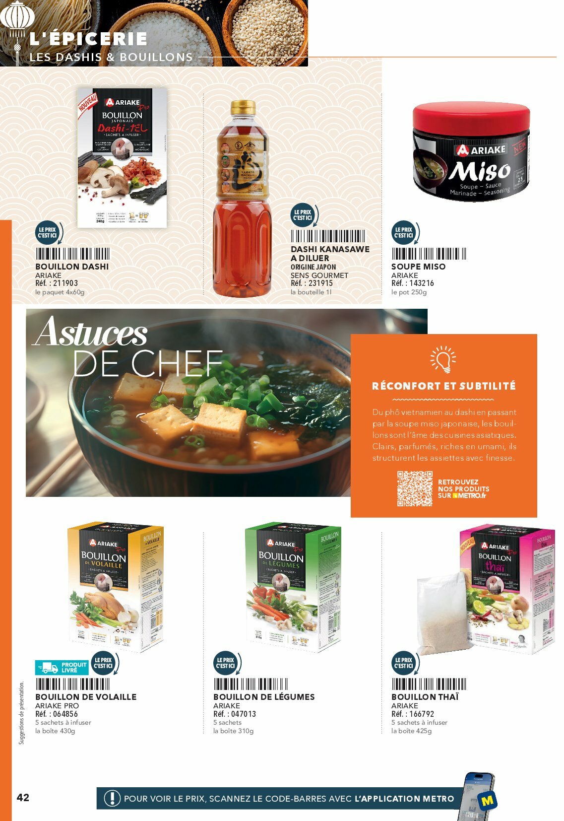 metro - Catalogue Metro - #Restauration asiatique valable du 01/08 au 31/12 - page: 42 metro - Catalogue Metro - #Restauration asiatique valable du 01/08 au 31/12 - page: 42