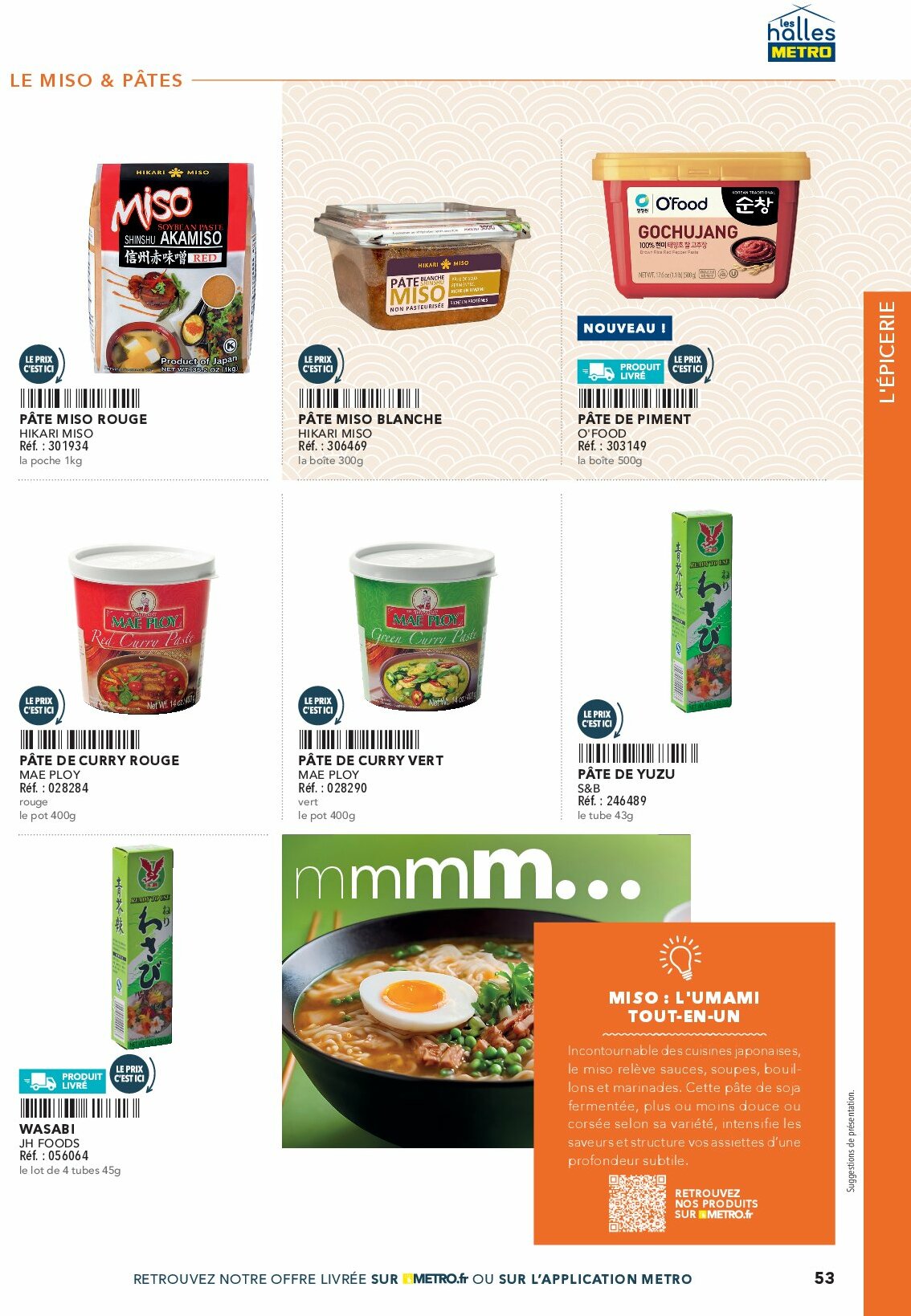 metro - Catalogue Metro - #Restauration asiatique valable du 01/08 au 31/12 - page: 53 metro - Catalogue Metro - #Restauration asiatique valable du 01/08 au 31/12 - page: 53